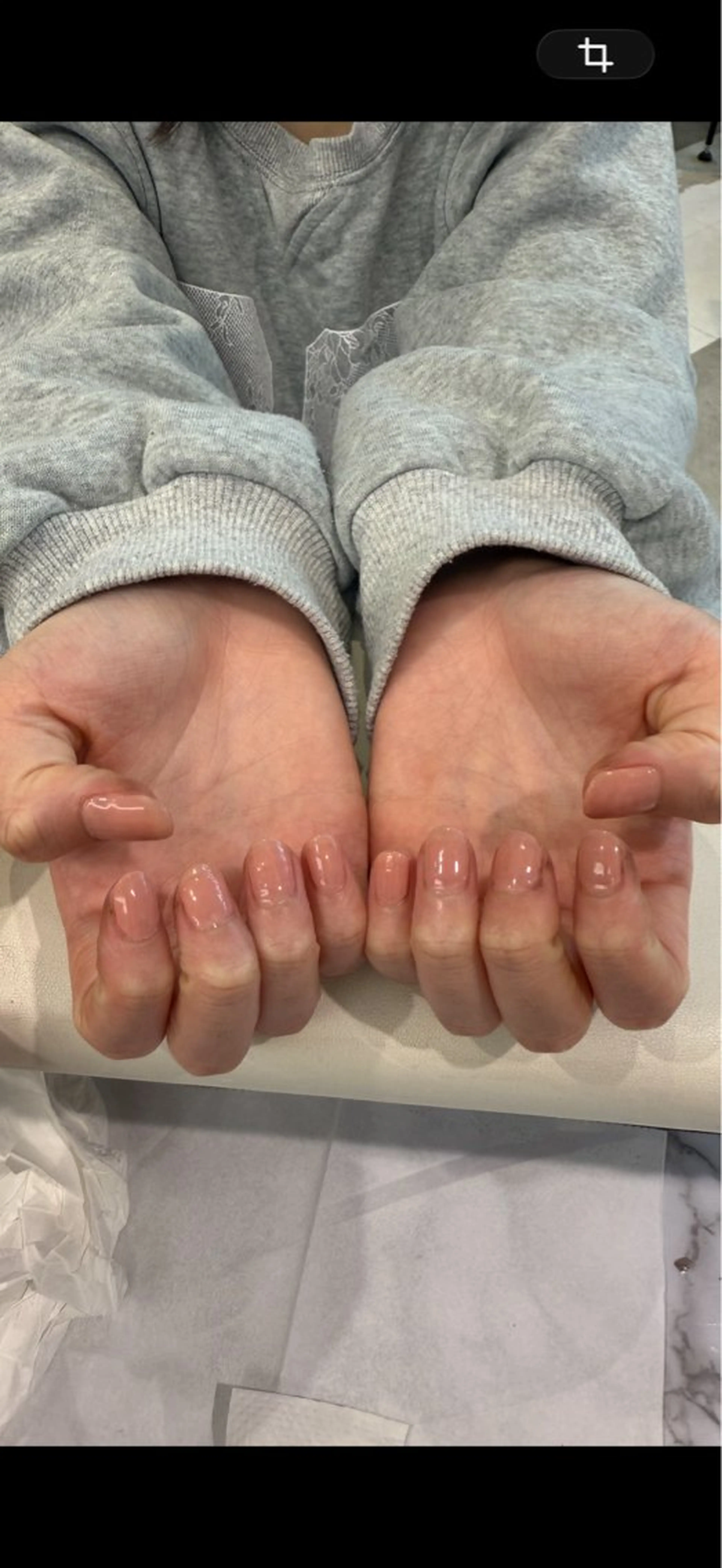 ワンカラーネイル💅✨（オフなし、長さだしなし）の写真