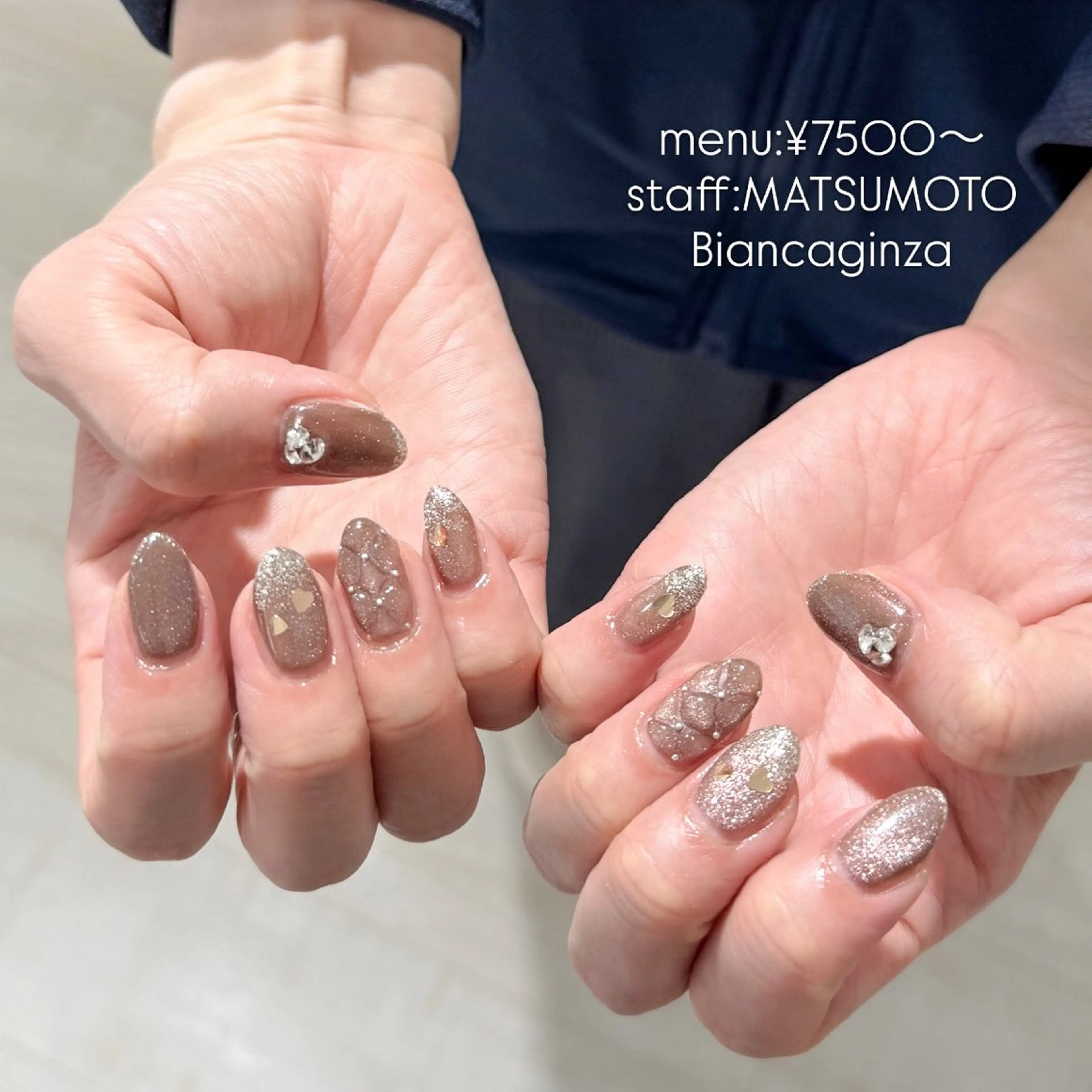 ネイル Bianca葛西 Hinano🩶のネイルデザイン