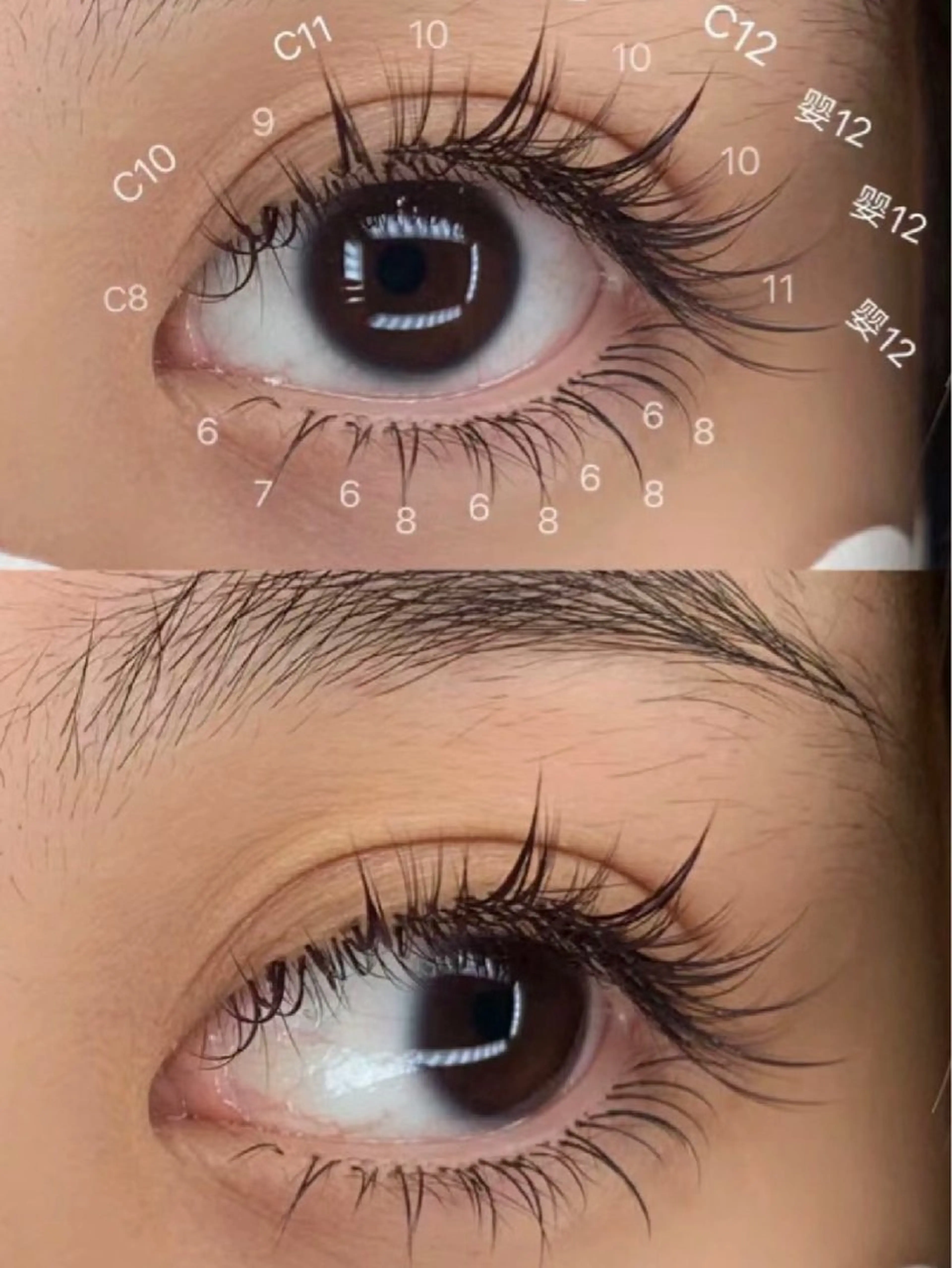 マツエク・マツパ Angela エステサロンのマツエク・マツパデザイン