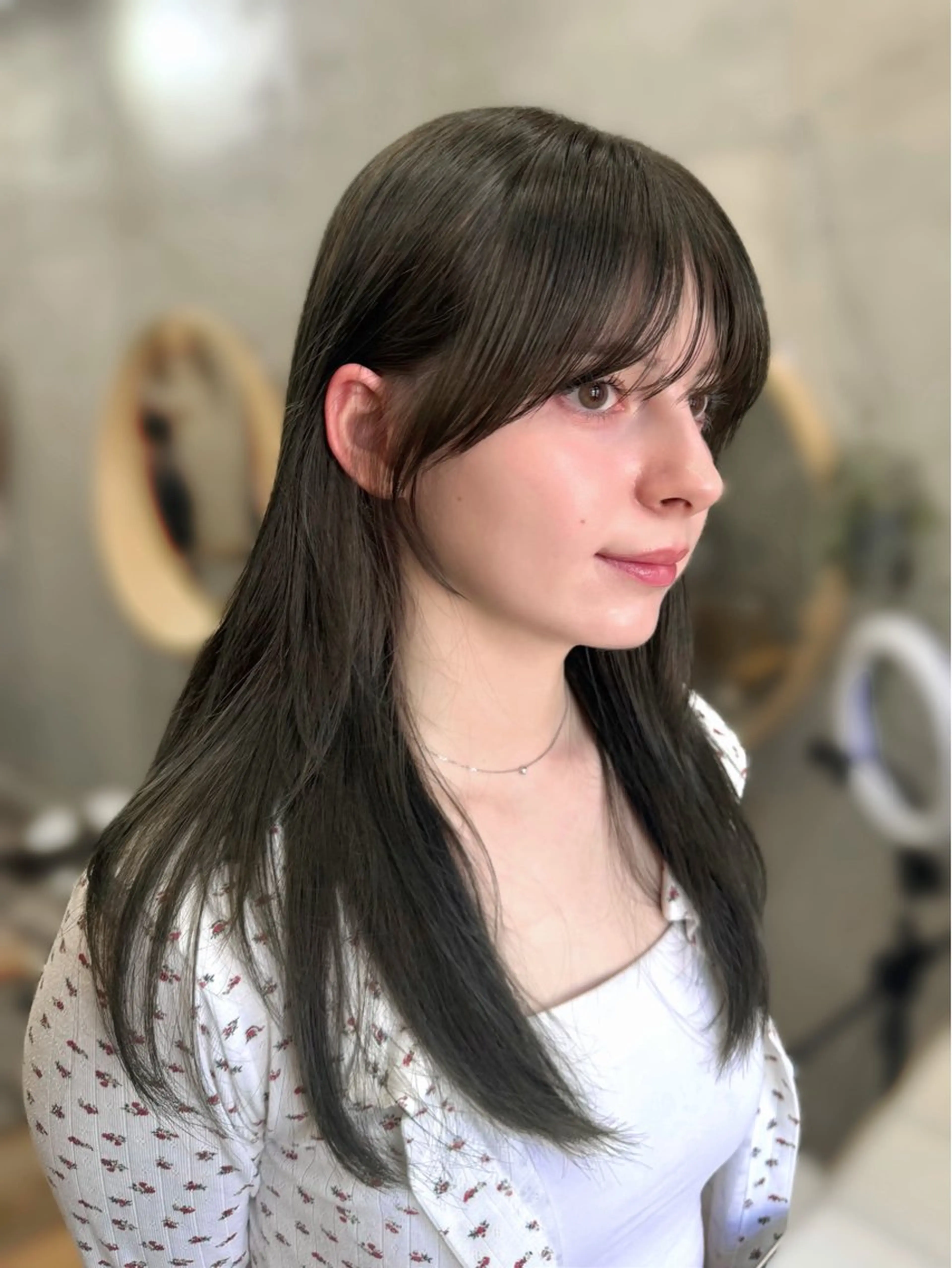 セミロング カラー カット ヘアカラー SALT WATER所属・🤎𝐌𝐚𝐨⌇ お悩み解決美容師🤎のヘアスタイル