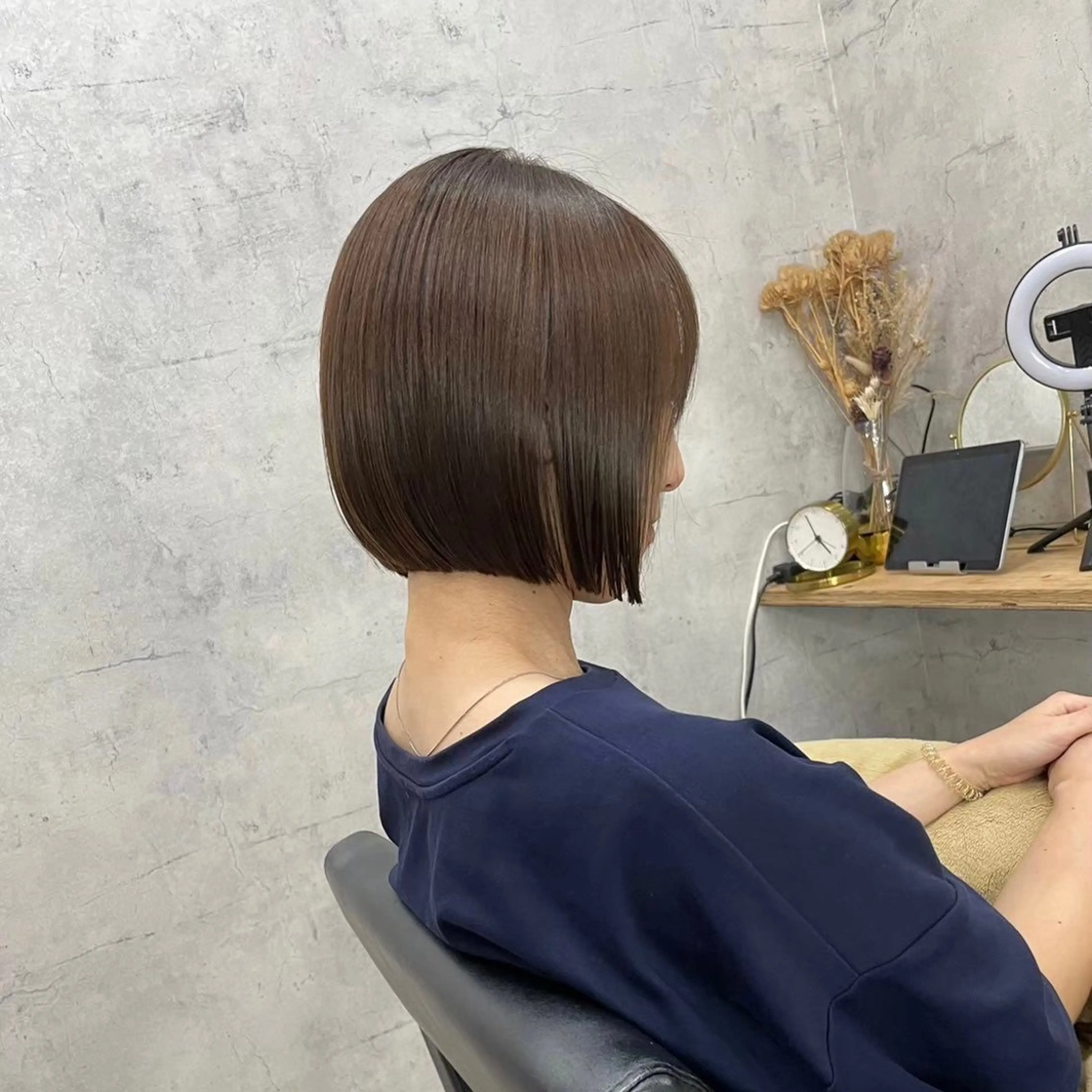 ショート ボブ エクステ・レイヤ ーカット松下宗翔のヘアスタイル