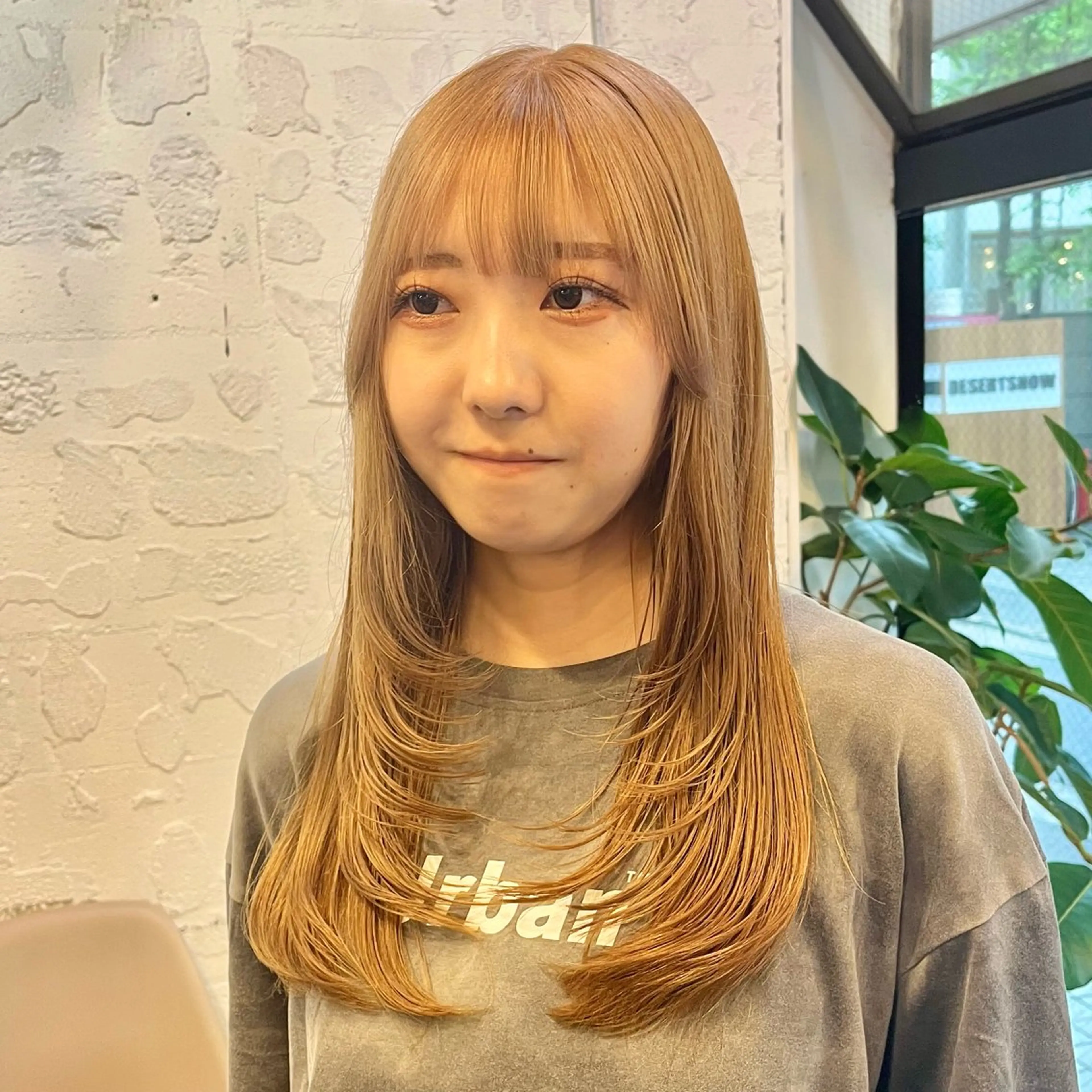 セミロング カラー カット ヘアカラー トリートメント ボブ/レイヤー/ ハッシュカット/河内のヘアスタイル