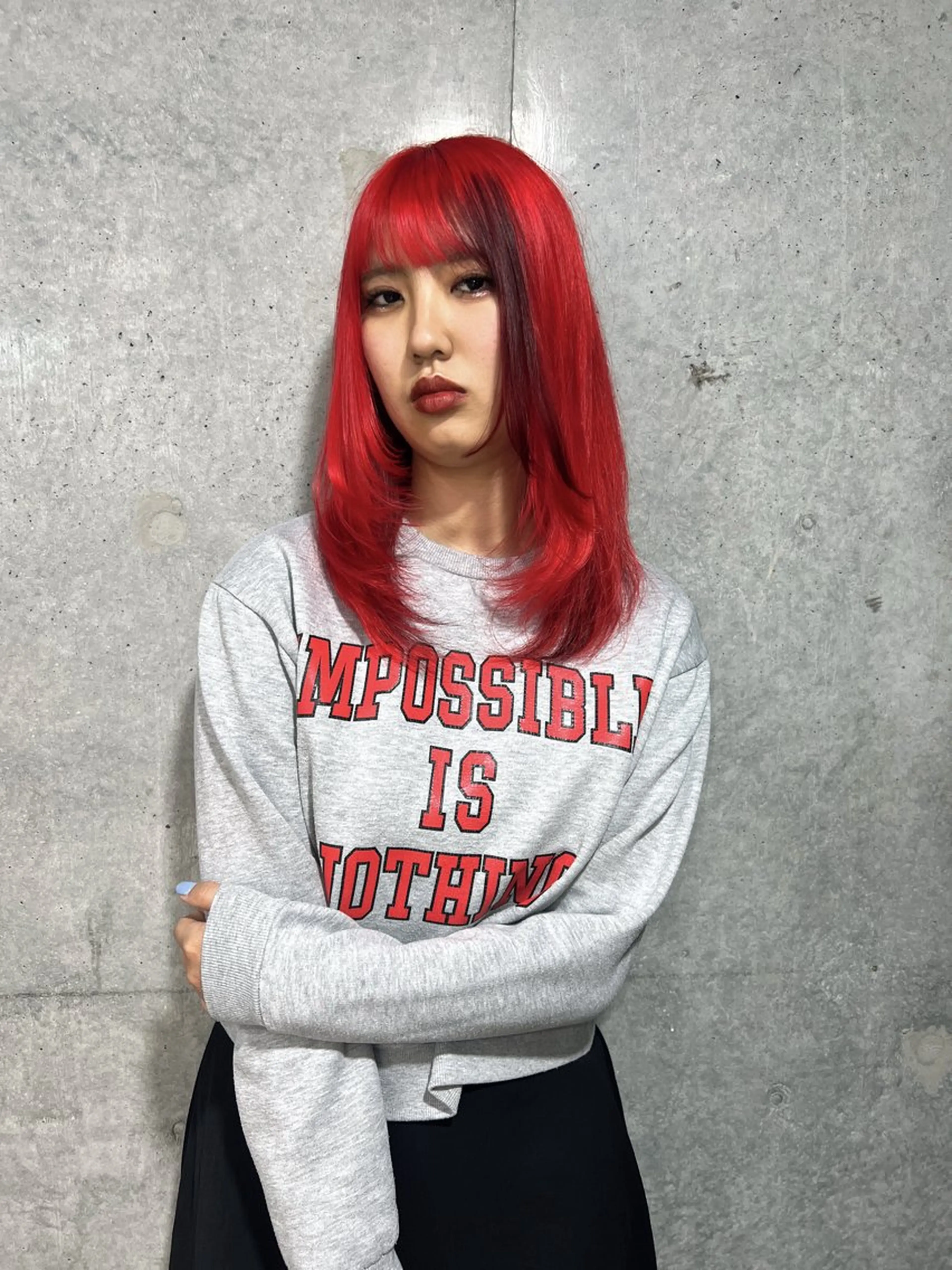 カラー ヘアカラー はなえ/ブリーチ/複 雑履歴修正のヘアスタイル