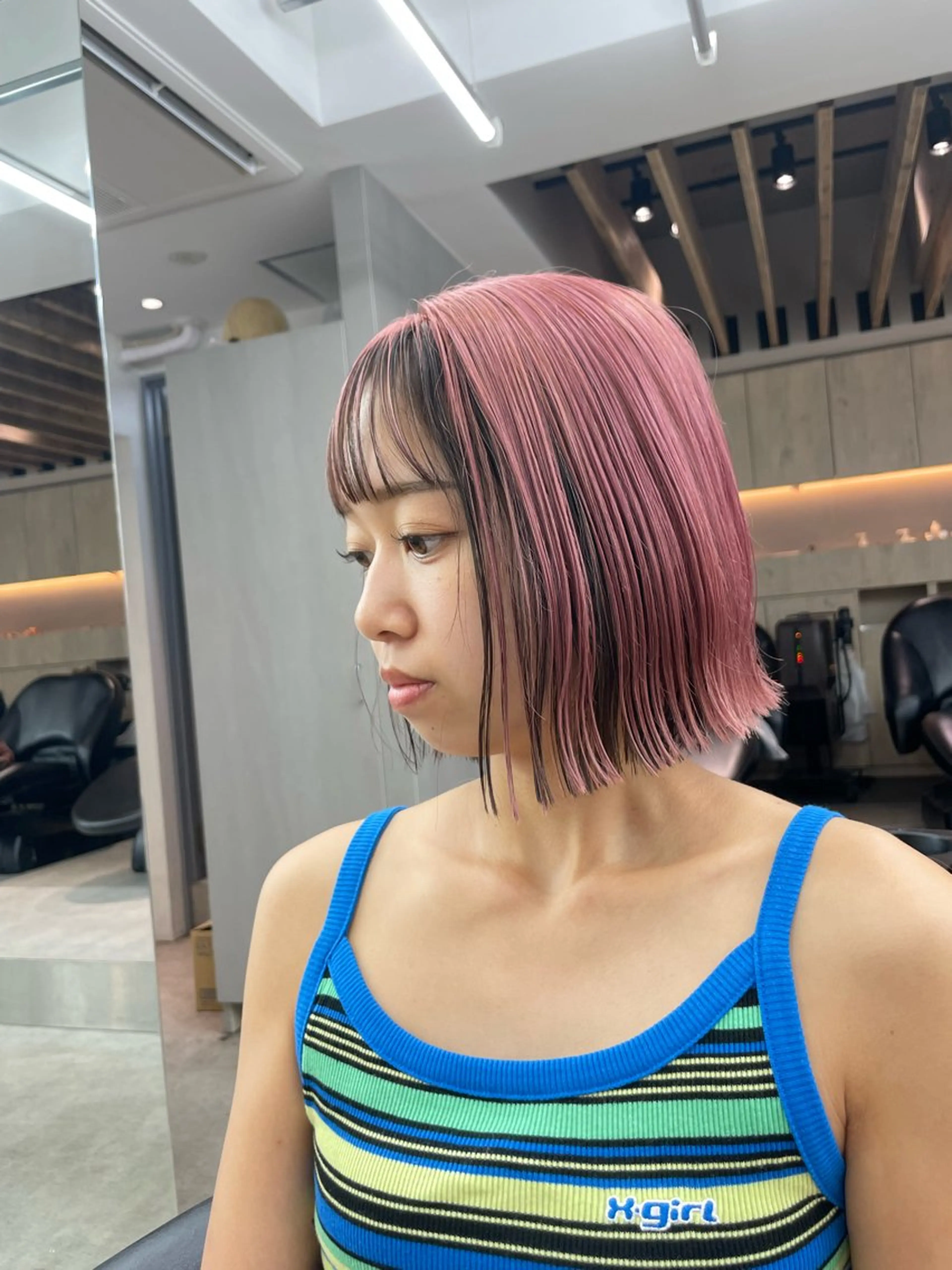 ショート カラー カット ヘアカラー トリートメント ♥️ブリーチ/ボブ/ レイヤー♥️maiのヘアスタイル