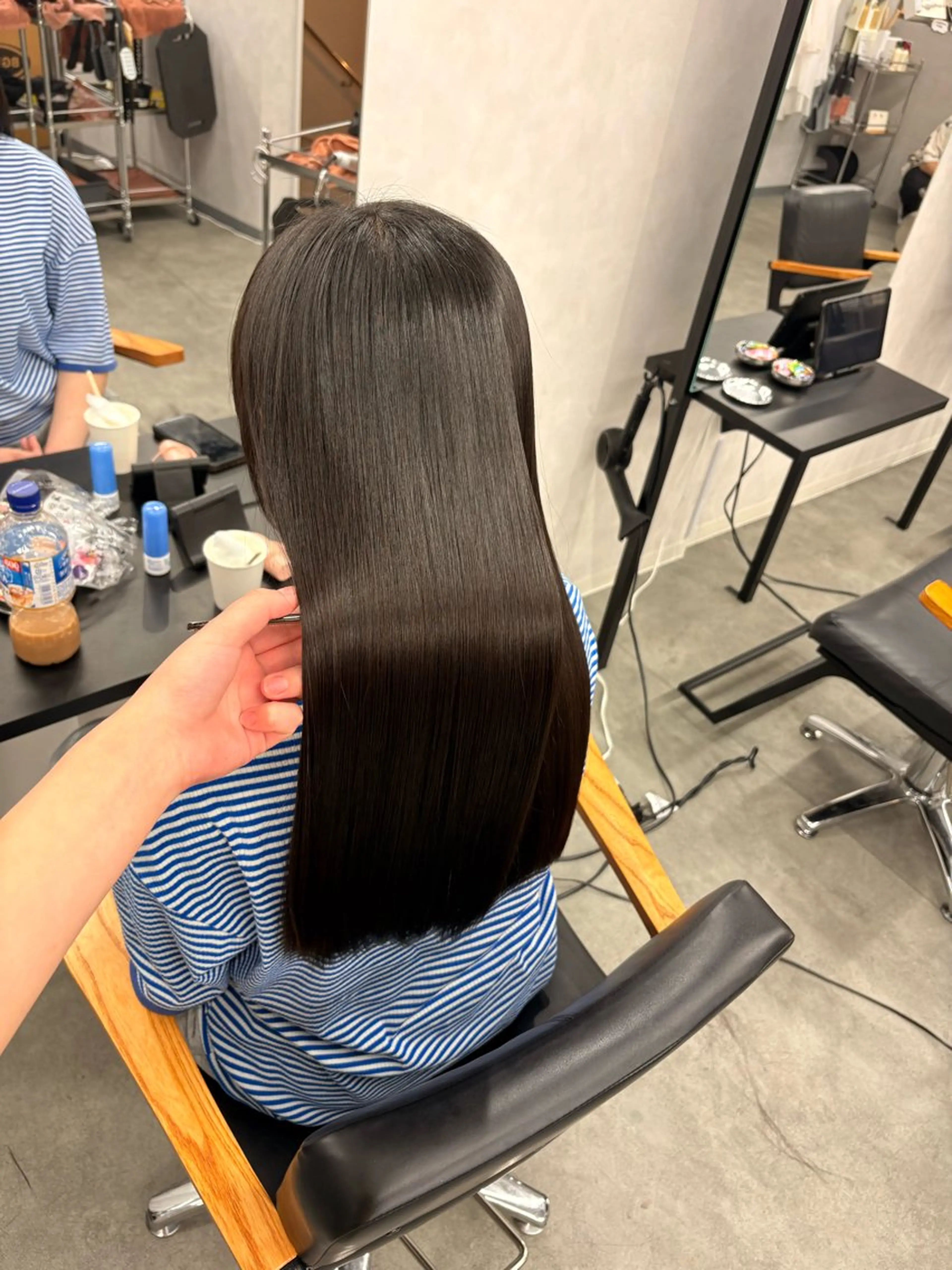 ロング パーマ 縮毛矯正 カット 縮毛矯正 LIV My(マイ) 髪質改善/箕面のヘアスタイル