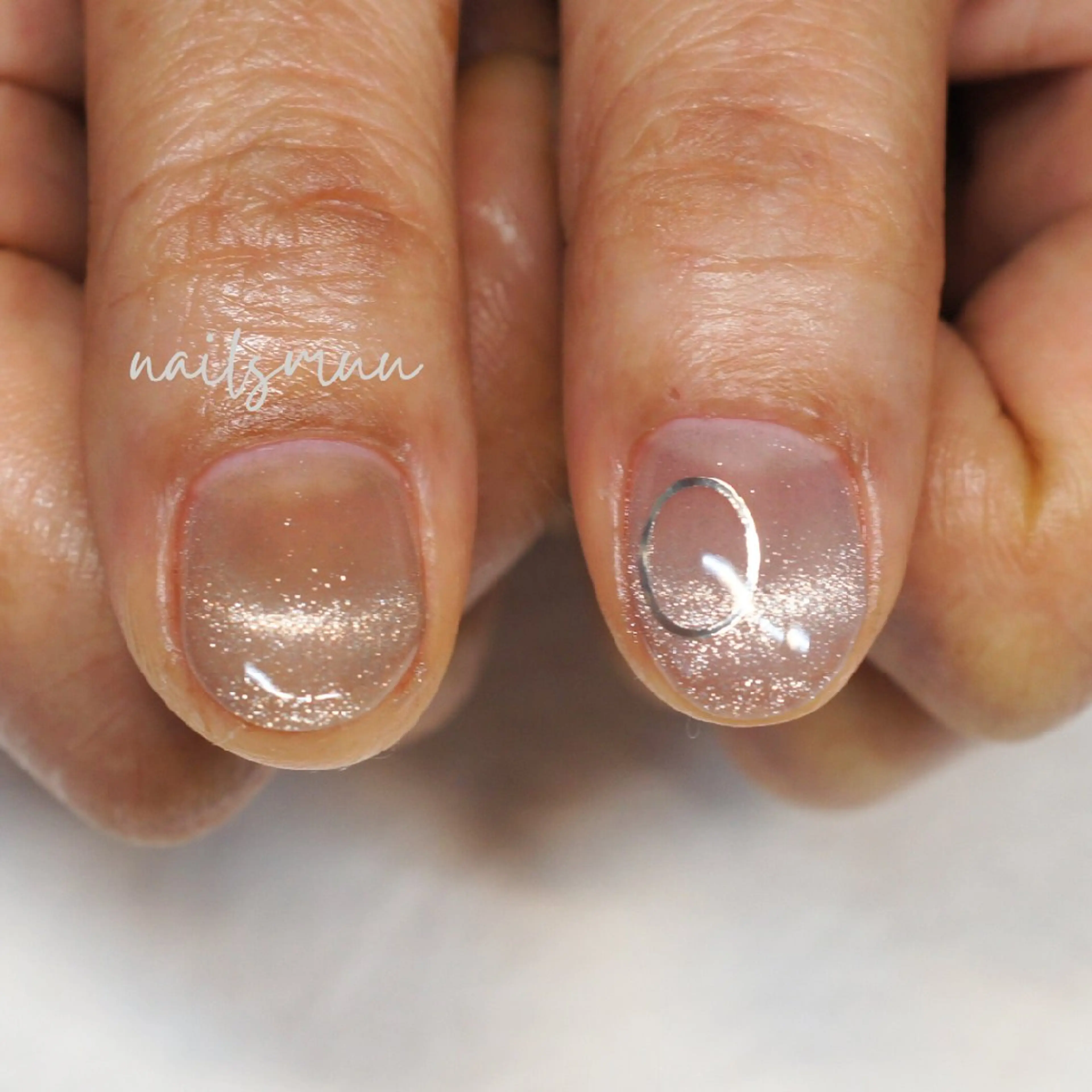 ネイル フレンチネイル マグネットネイル マグネットフレンチ 春ネイル ハンドネイル nails muu まゆのネイルデザイン