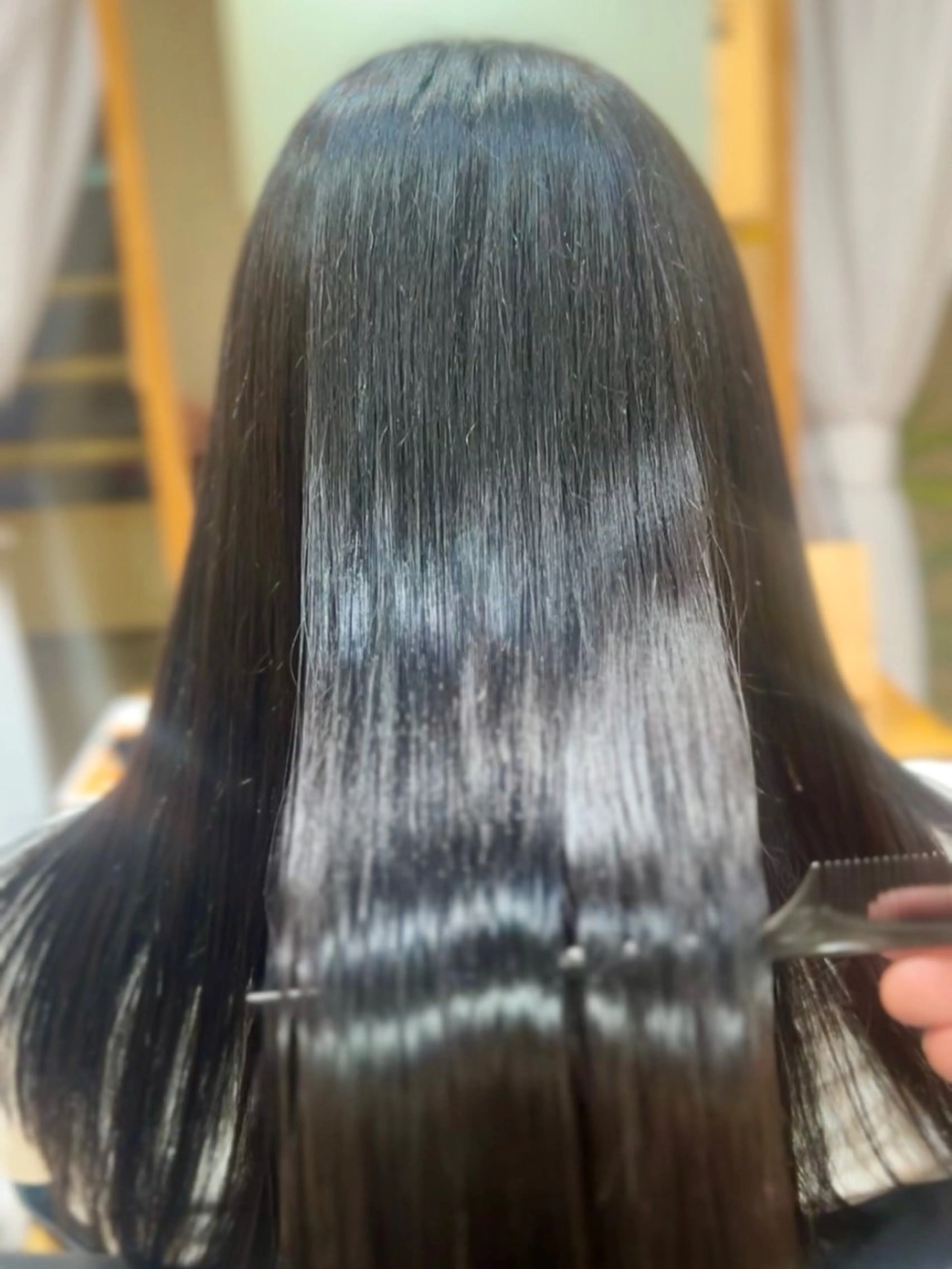 ロング カラー ブルーカラー ブルーグレー ブルーグレージュ グレージュ イルミナカラー 髪質改善✨艶カラー MASAYAのヘアスタイル