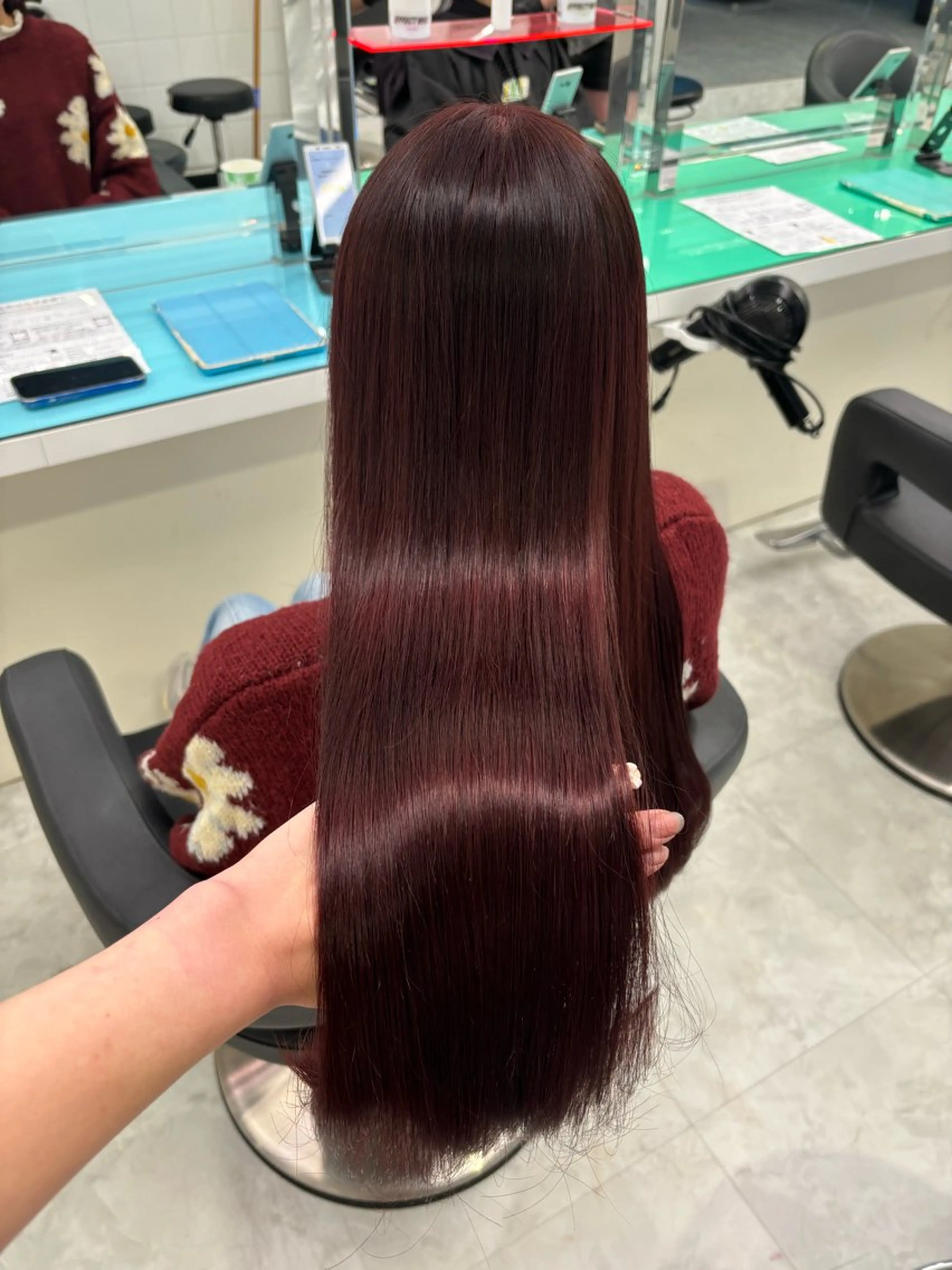 ロング ヘアカラー ブリーチなし暖色 💗AKARI💗のヘアスタイル