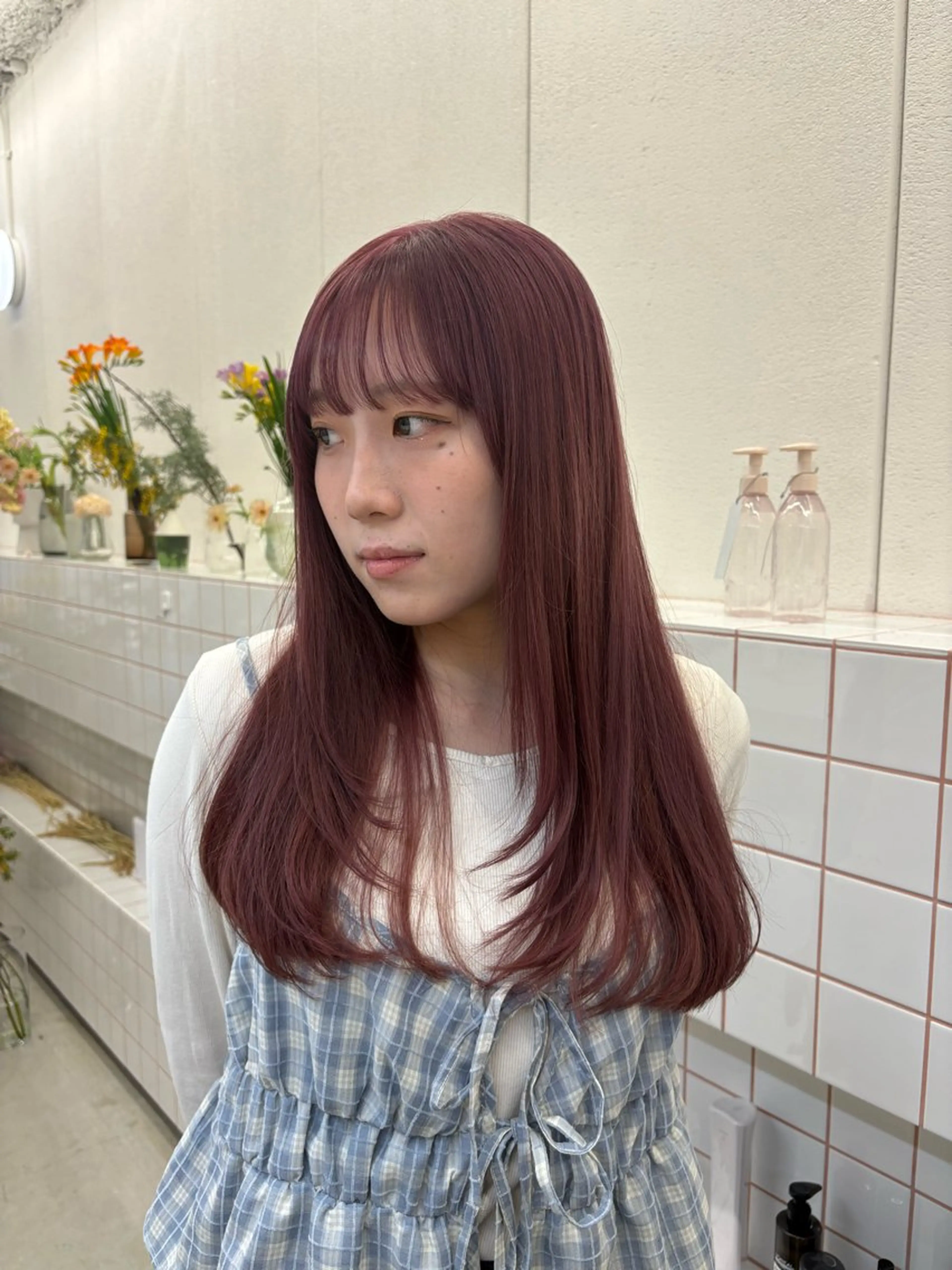 ロング カラー ラベンダーカラー ラベンダーピンク ピンクカラー NIKO/名古屋/ 髪質改善/艶髪のヘアスタイル