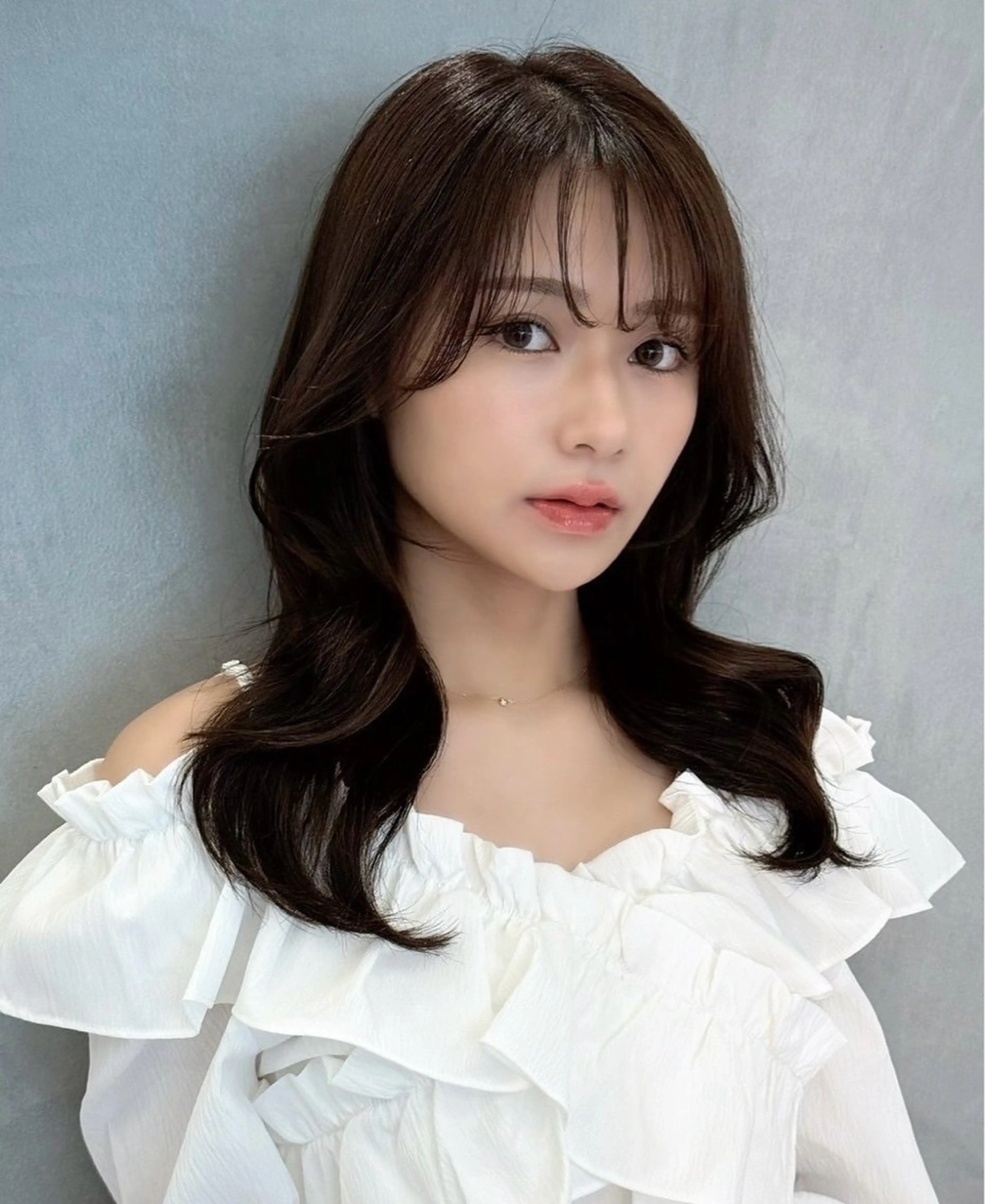 ロング カット ヘアカラー レイヤー/顔周り /ボブ/銀座/サラのヘアスタイル