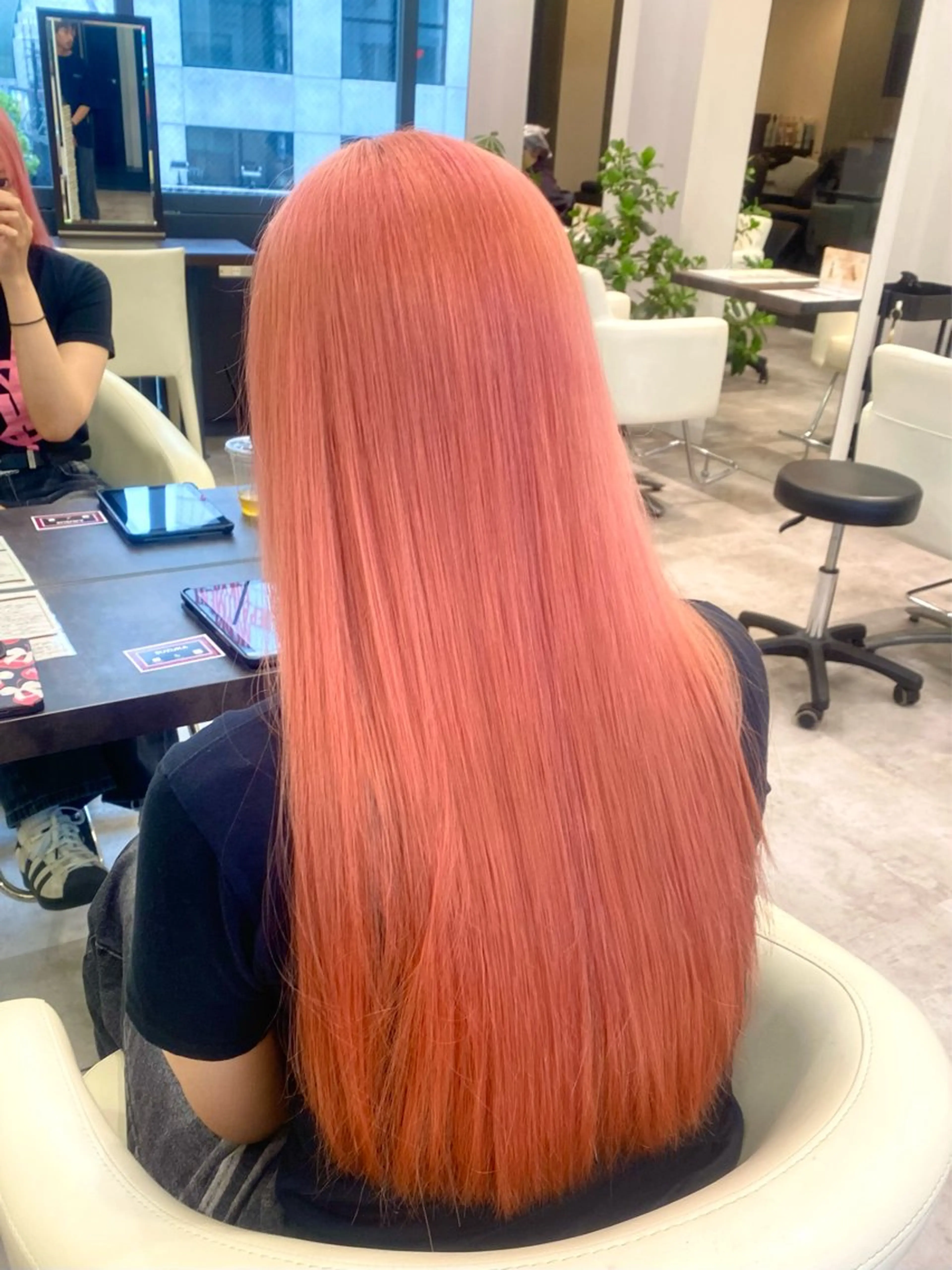 ロング カラー ピンクカラー ヘアカラー トリートメント 透明感カラー/髪質 改善🎀suzukaのヘアスタイル