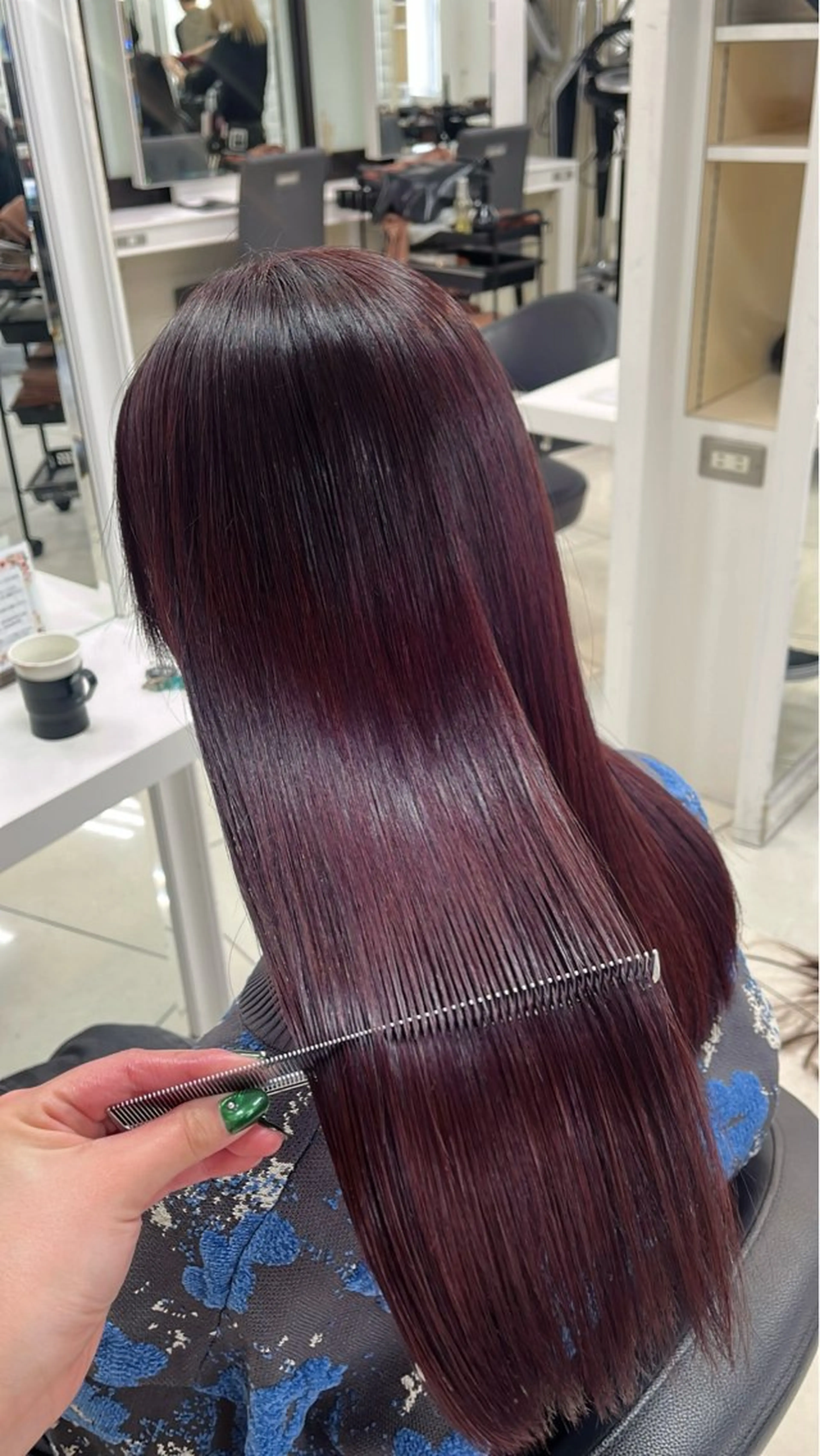 ロング カラー レッドカラー 縮毛矯正 カット ヘアカラー トリートメント ヘッドスパ 【カラー支持率No. 1】リノ🪐のヘアスタイル