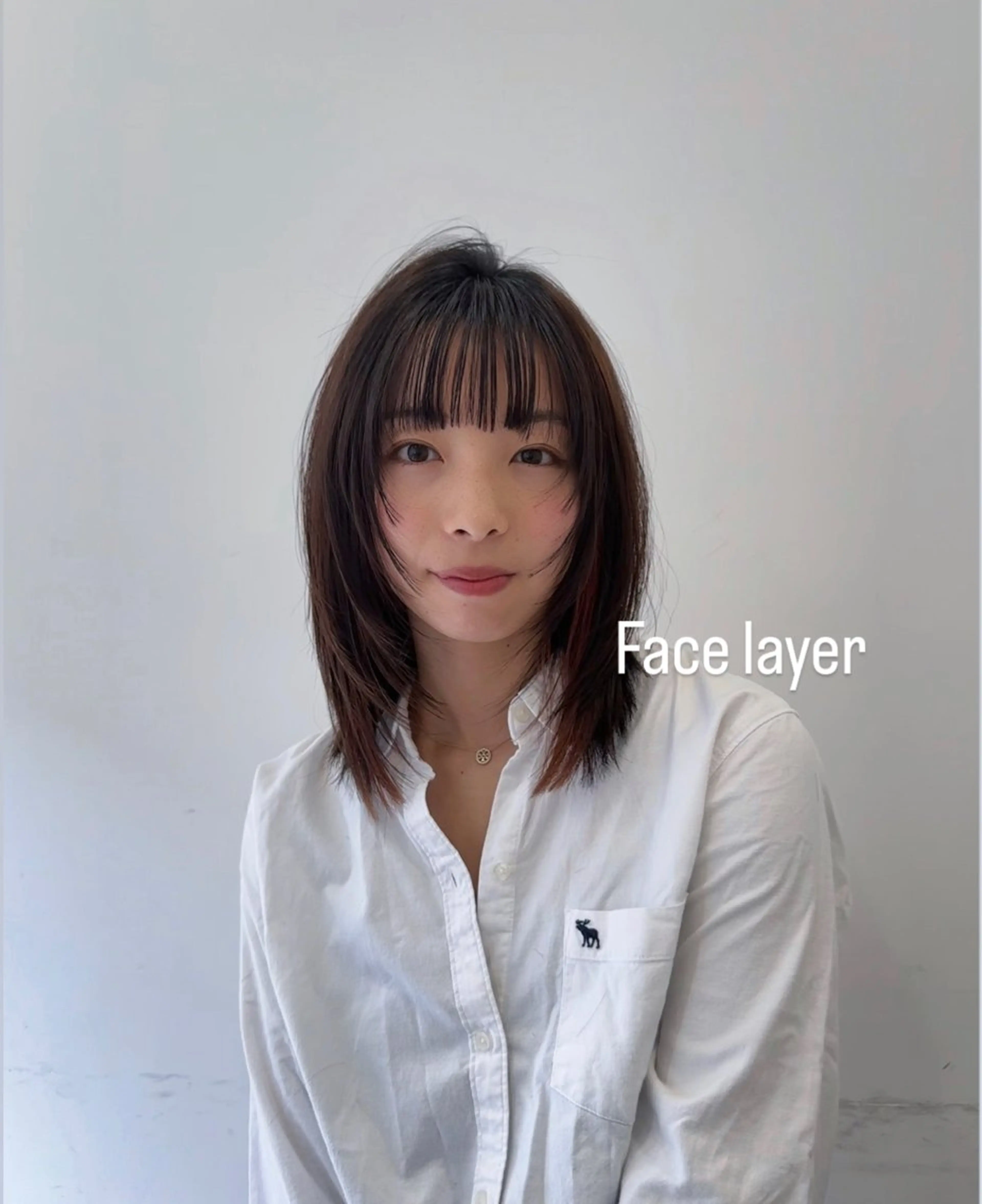 ミディアム カラー ニュアンスパーマ/ フェザーパーマ/平木のヘアスタイル