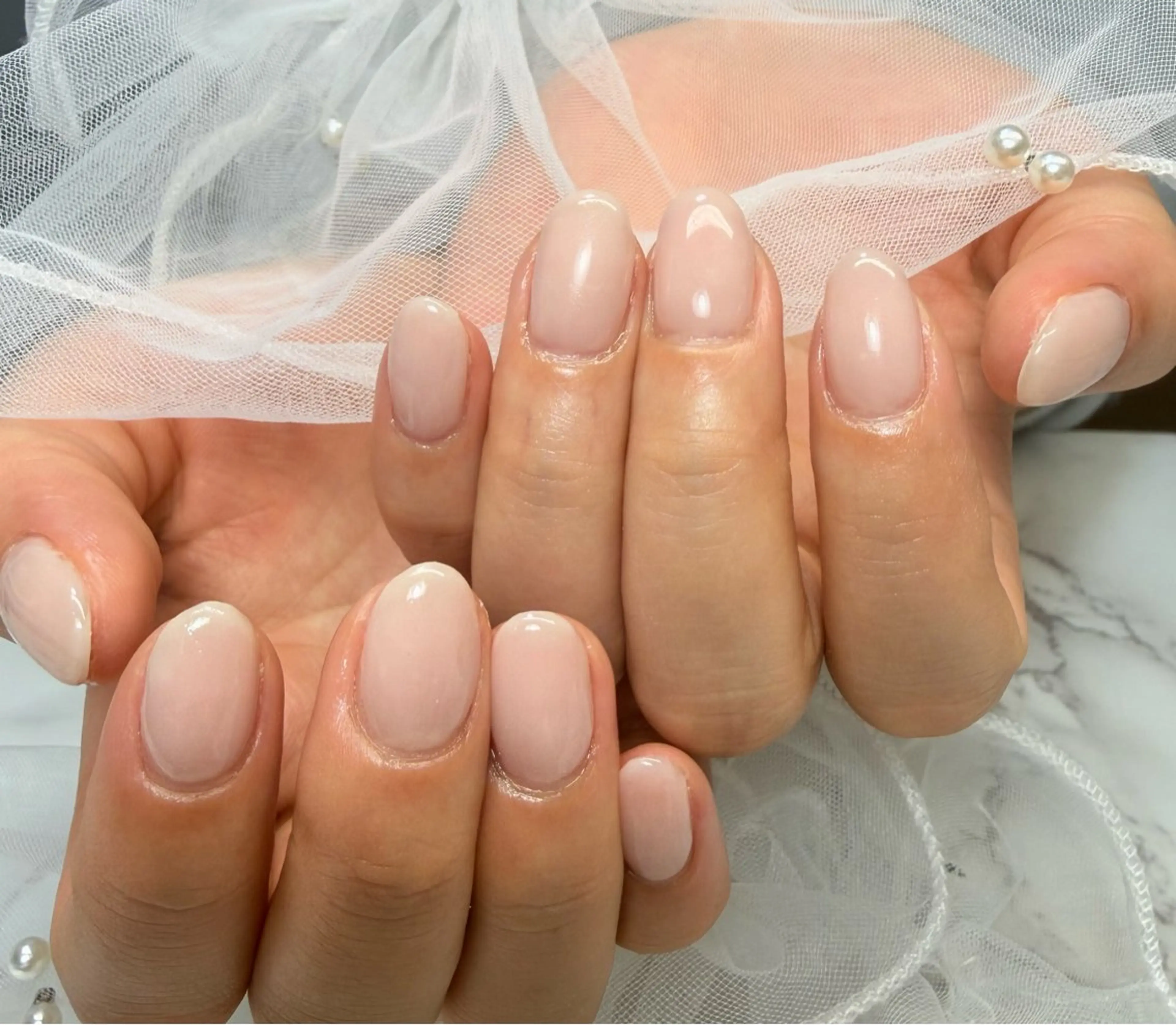 ネイル アートネイル チークネイル フラッシュネイル フラッシュマグ フレンチネイル Mai’s nailのネイルデザイン