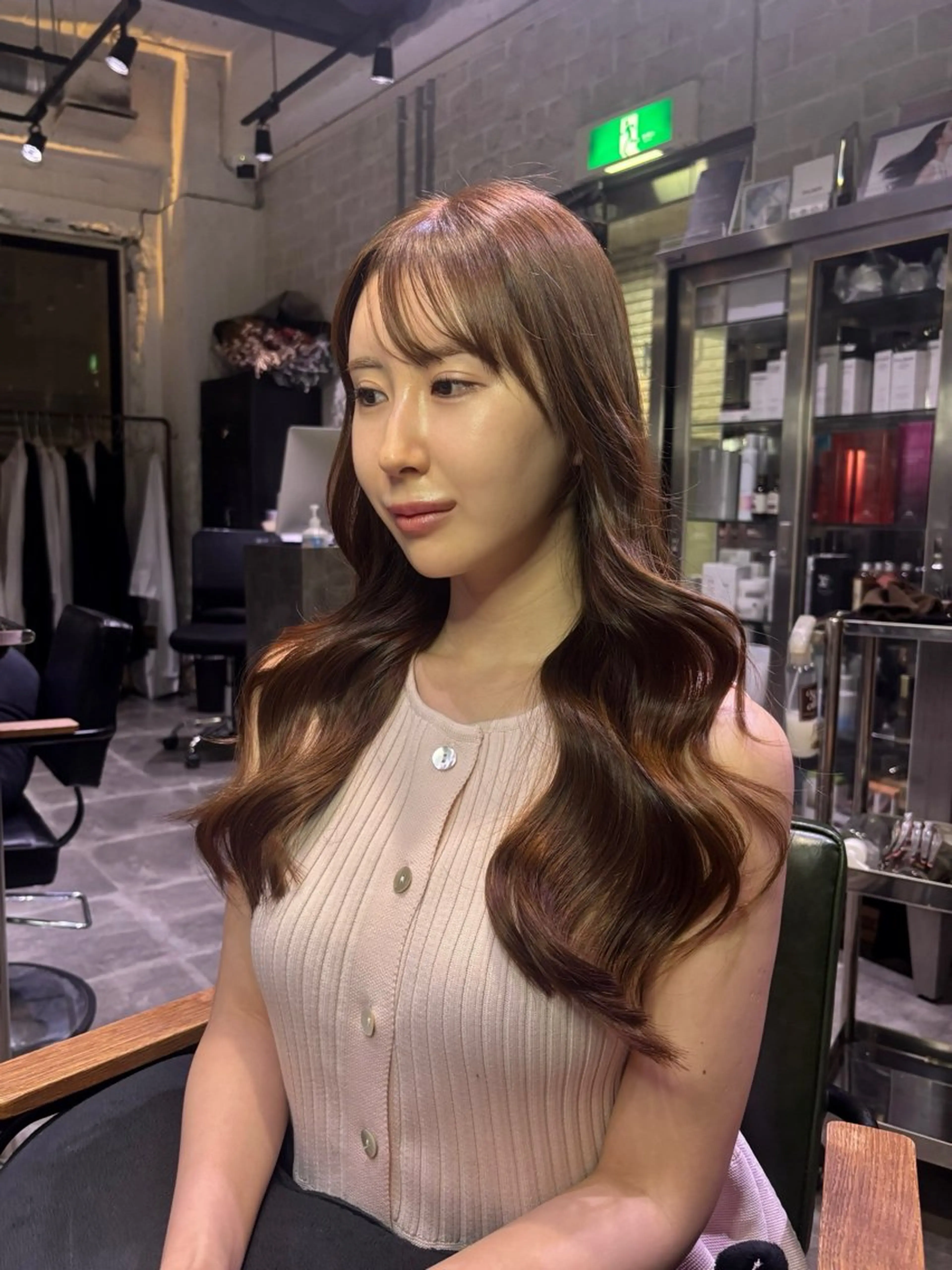 カラー カット ヘアカラー AYANE 韓国ヘア /レイヤーカットのヘアスタイル