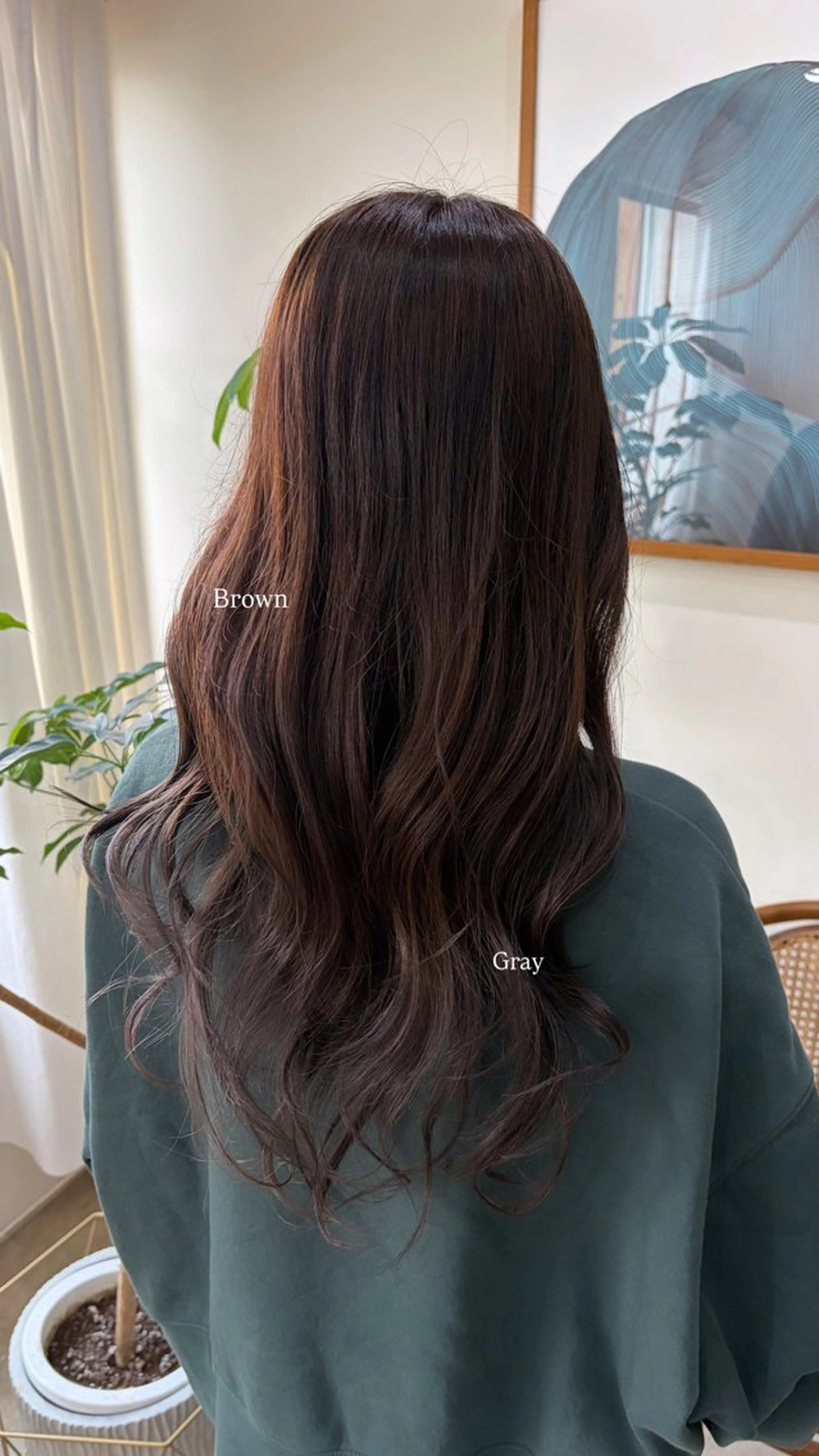 カラー アッシュ アッシュブラウン ブラウンカラー グラデーションカラー ヘアカラー honoka uemuraのヘアスタイル