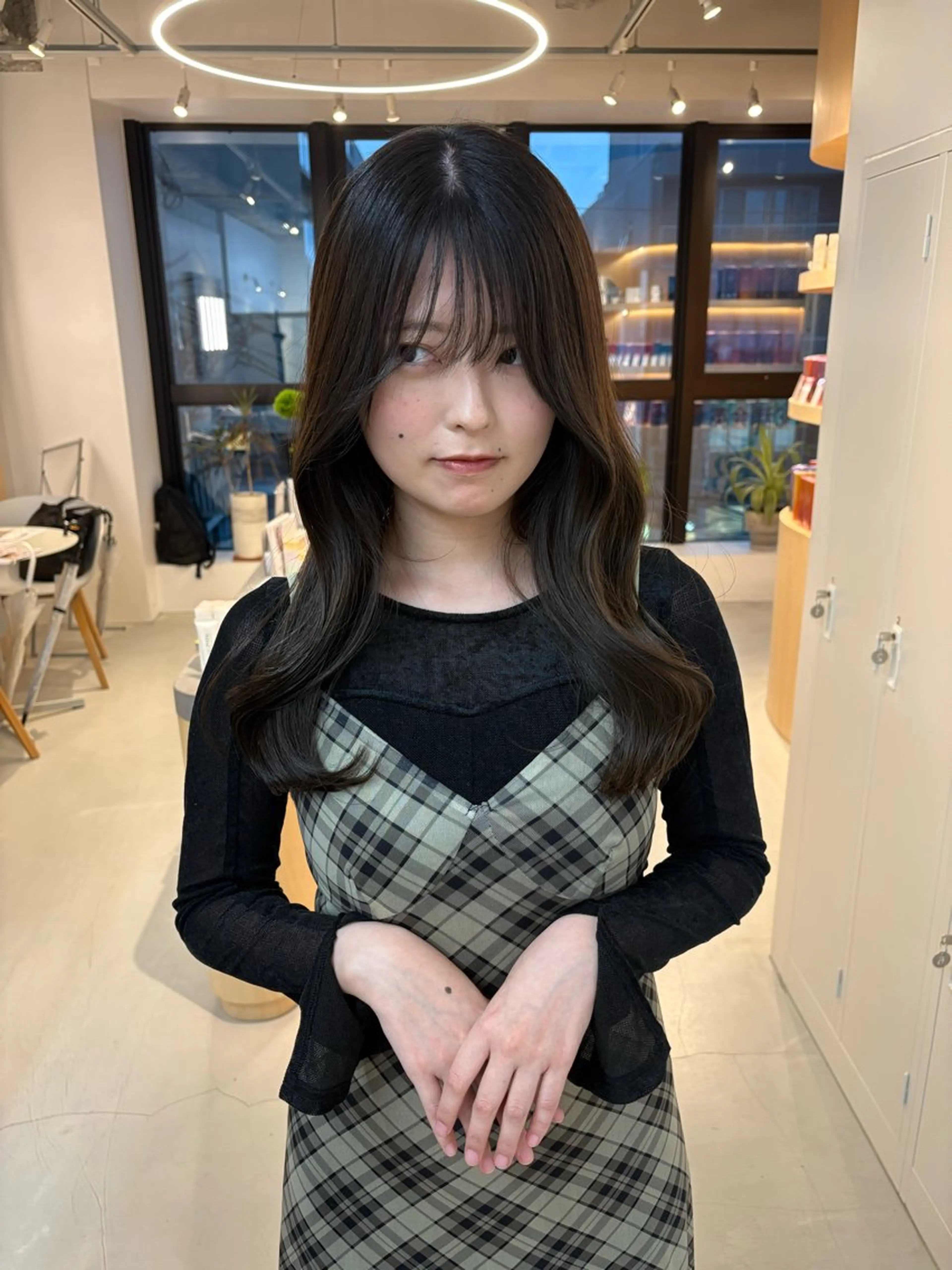 セミロング 韓国風ヘア レイヤーカット 小顔カット 垢抜けレイヤー特化× 髪質改善 藤原悠暉のヘアスタイル