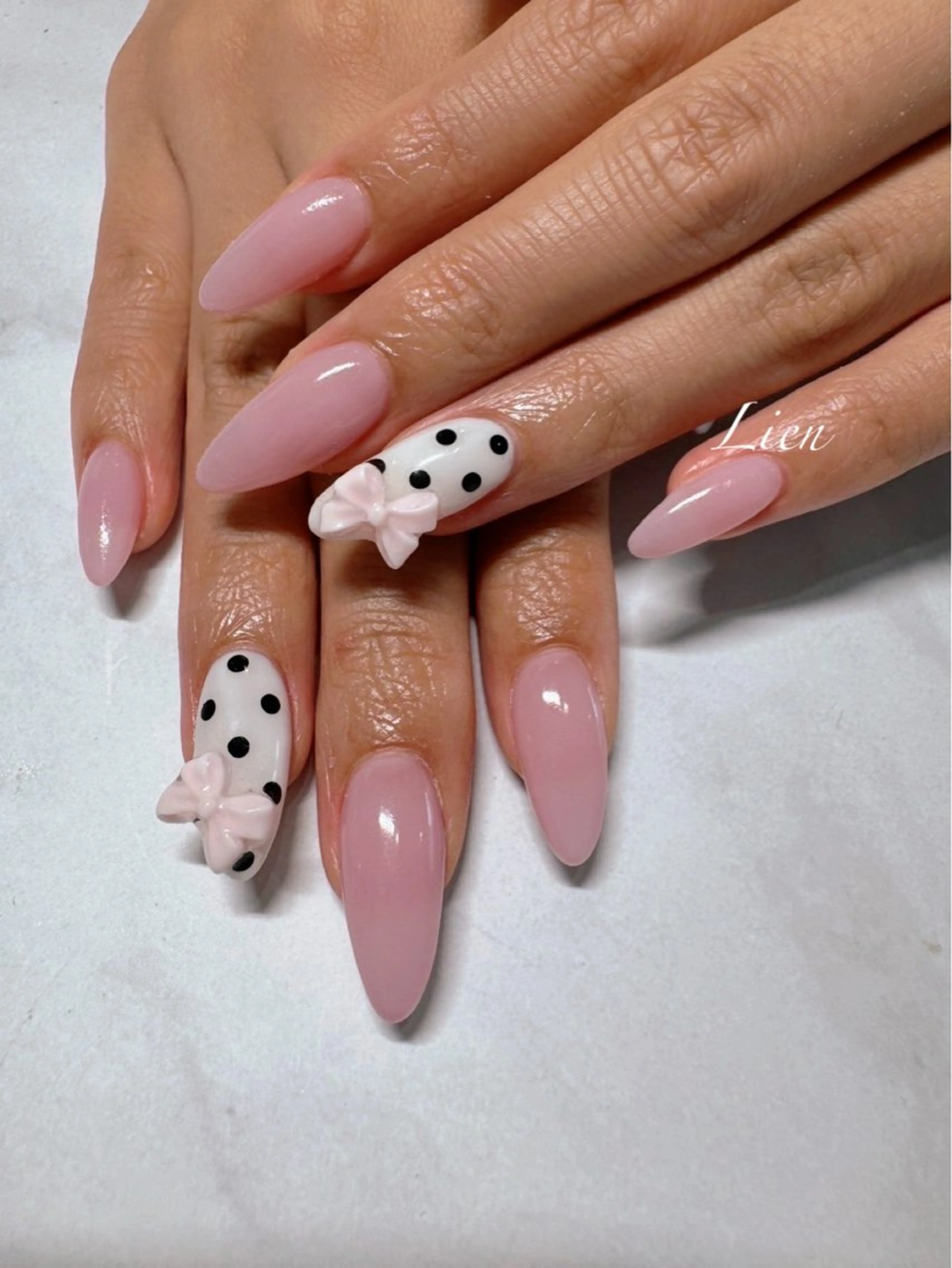 ネイル 長さ出し フットネイル フレンチネイル ジェルネイル ガラスフレンチ Lien（リアン） 銀座駅6分のネイルデザイン
