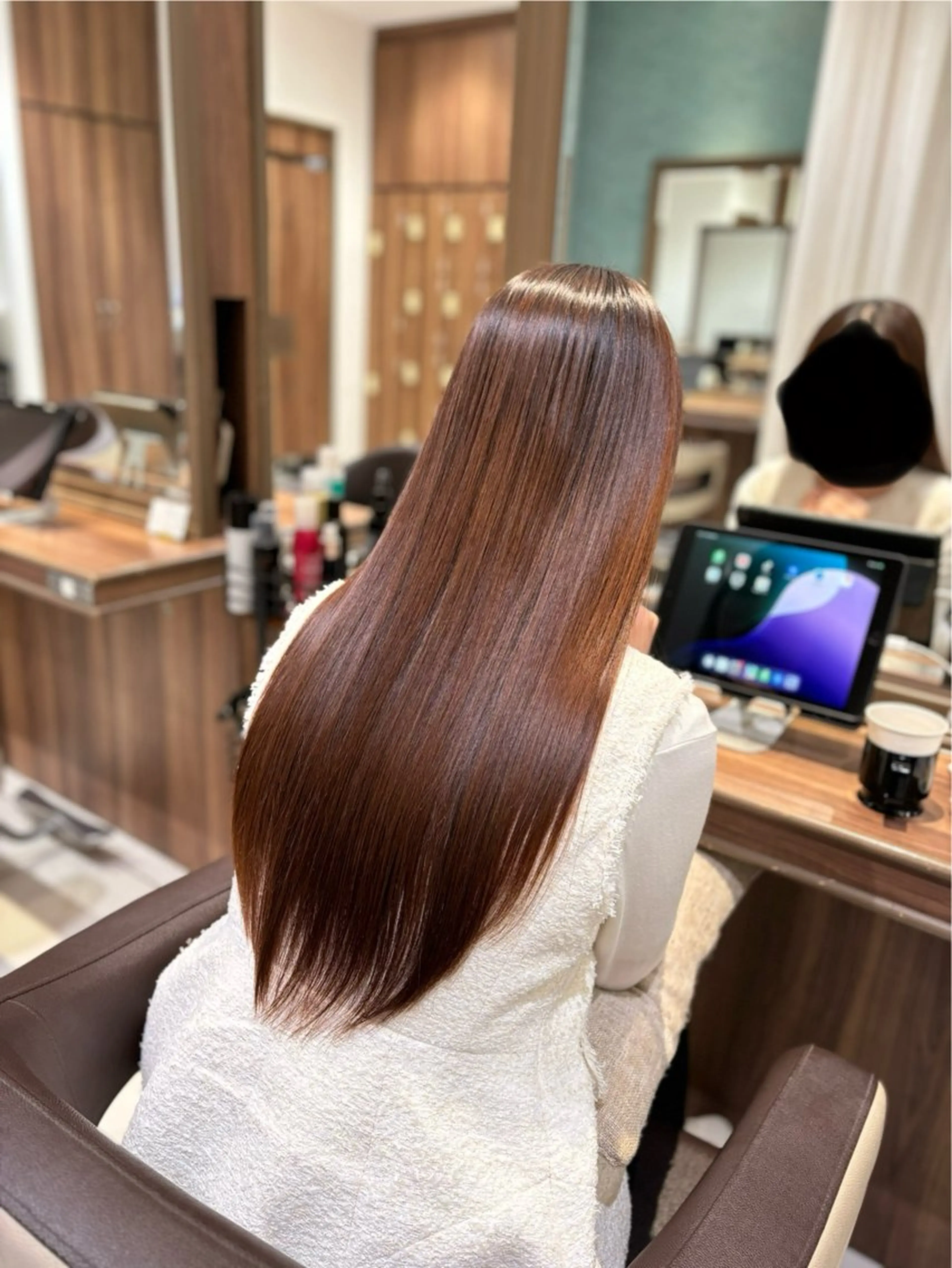 ロング パーマ ゆるふわパーマ🌸/ ハイトーン/あゆみのヘアスタイル