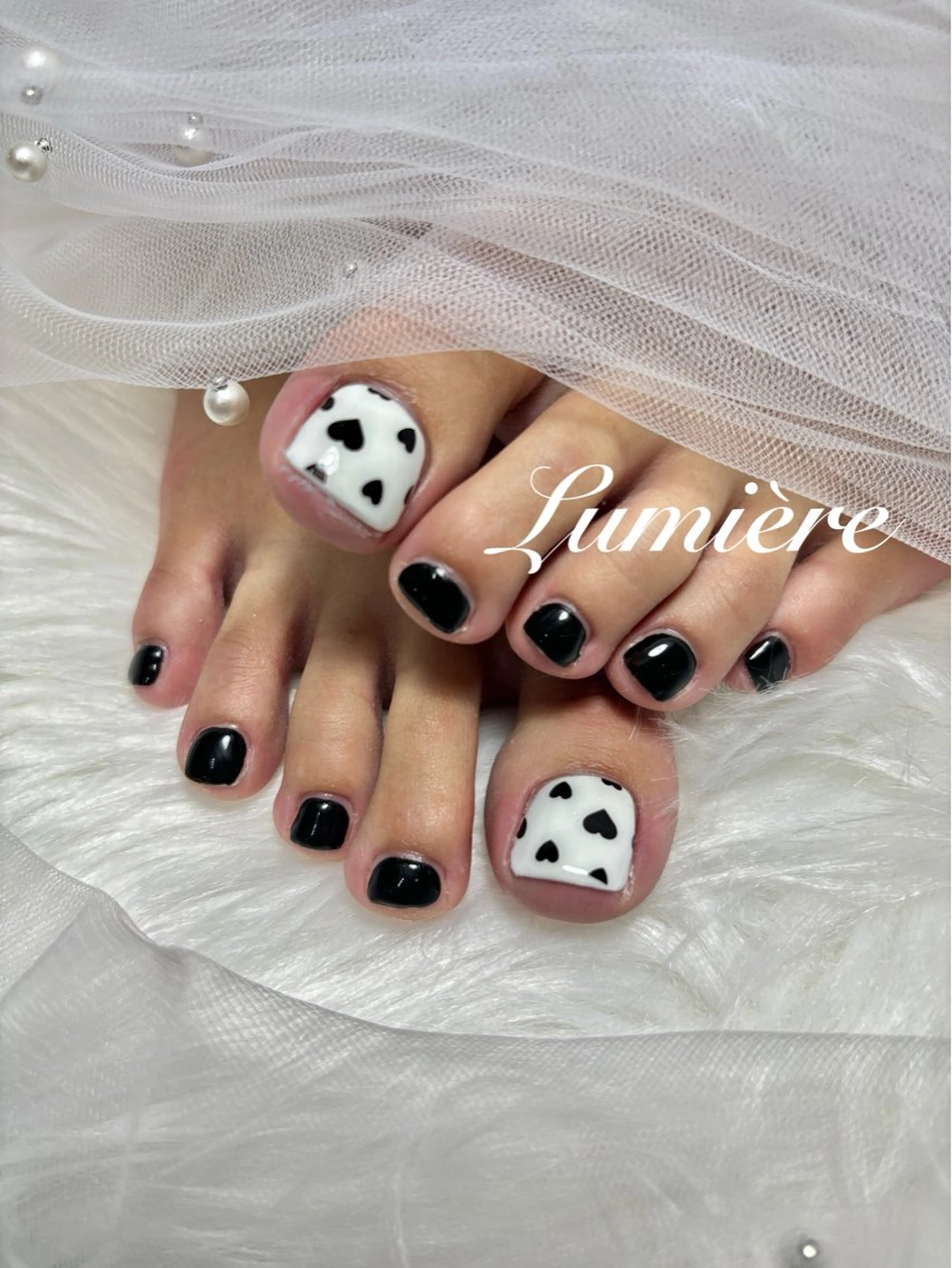 ネイル Lumière/ ロング/ワンホンのネイルデザイン