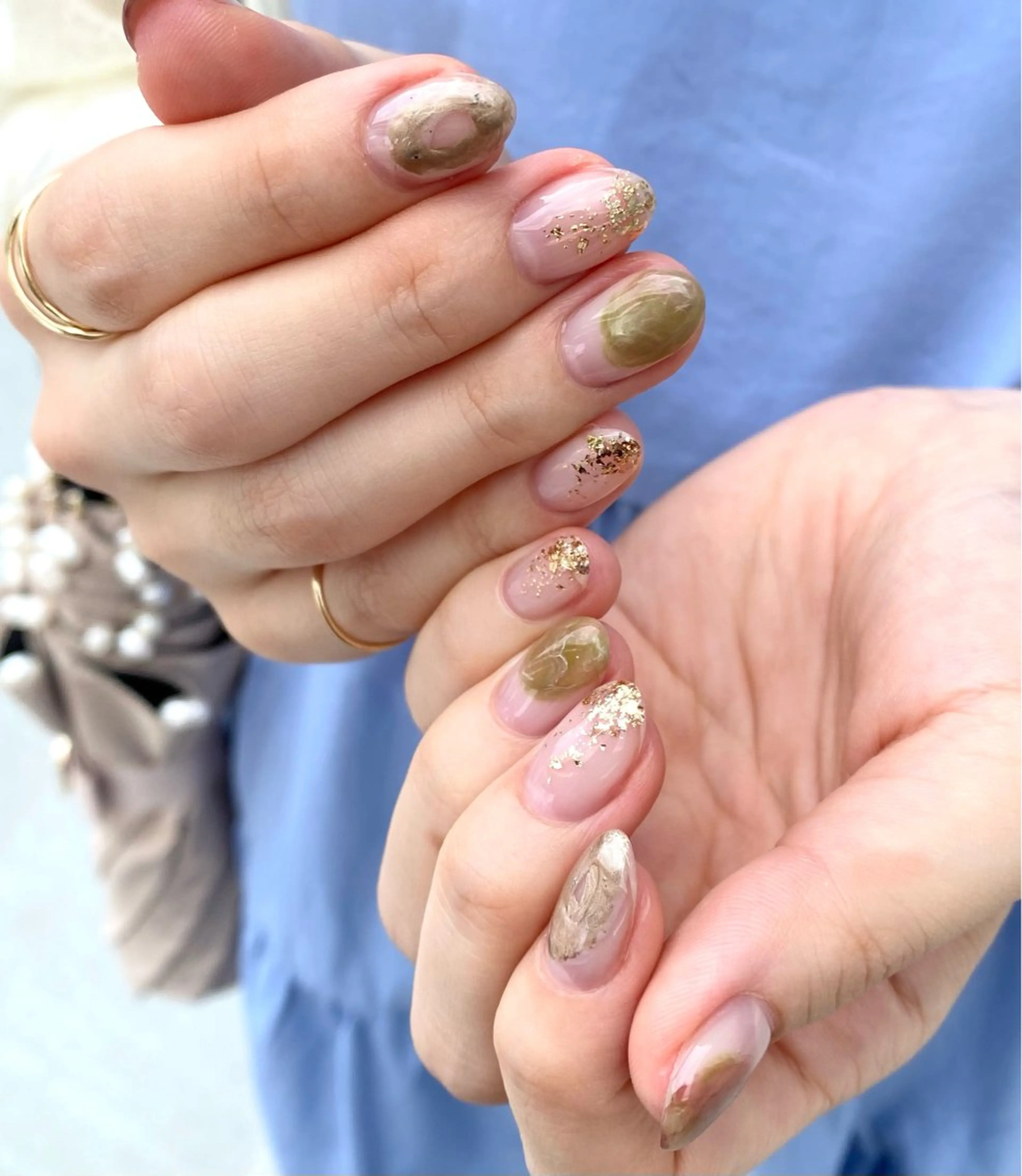 （オフあり)【モデル様募集】HAND.定額ニュアンスネイル🧺 研修ネイリストが担当. オフ無料！150分の写真