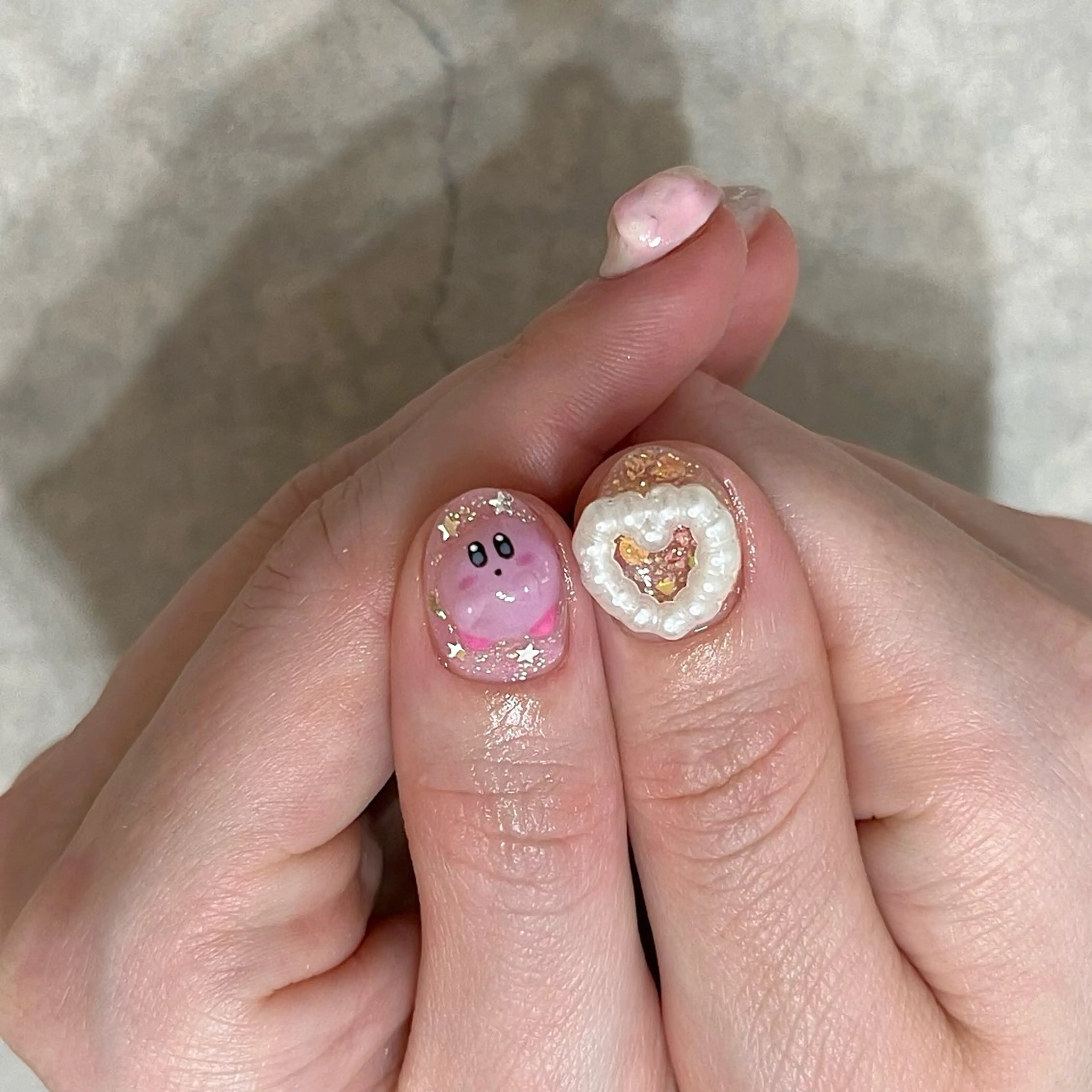 ネイル グリーン ハンドネイル vegh. nail/阿波座のネイルデザイン