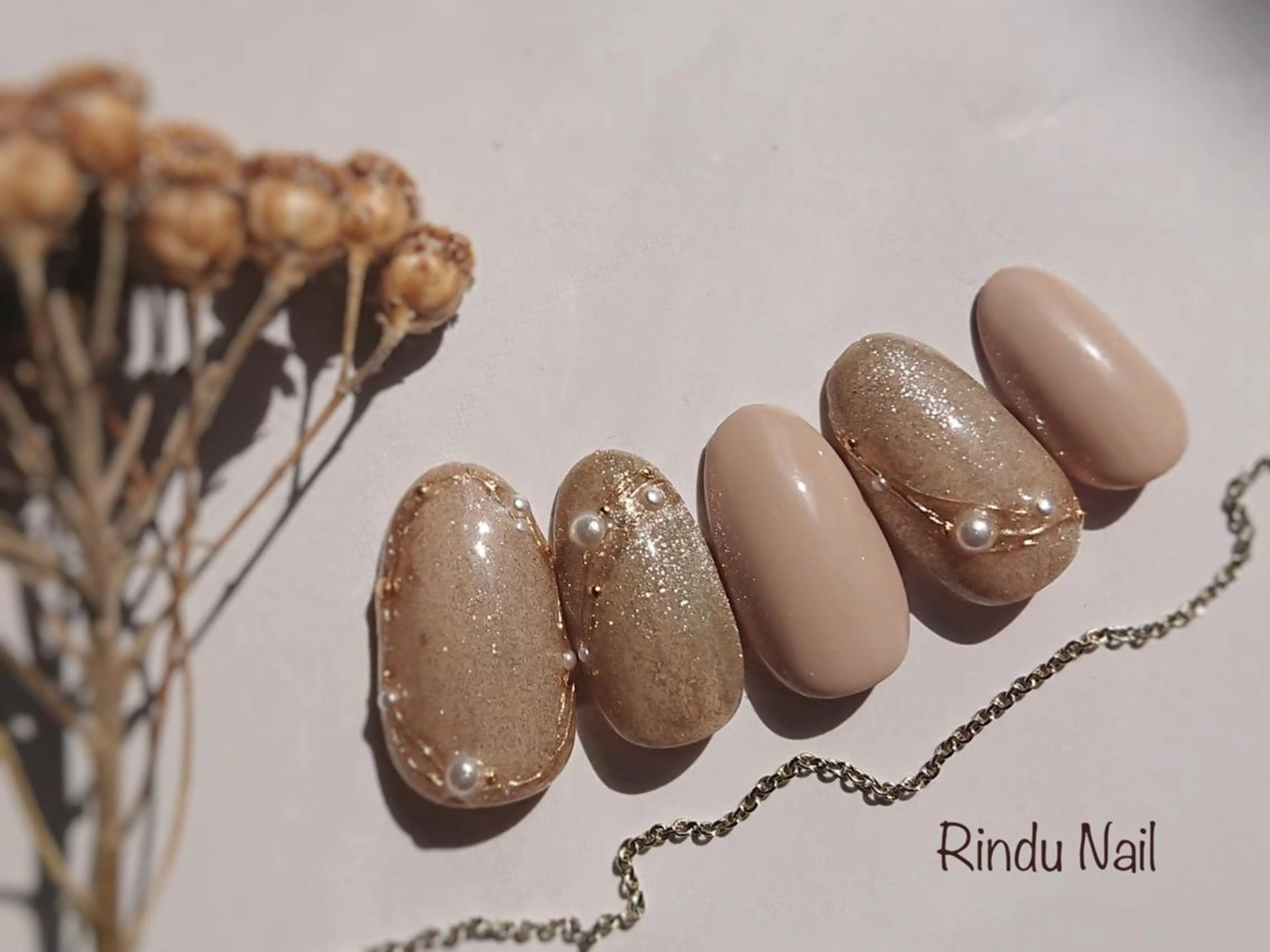 ネイル ニュアンスネイル Rindu Nail 上小田井ジュニアのネイルデザイン