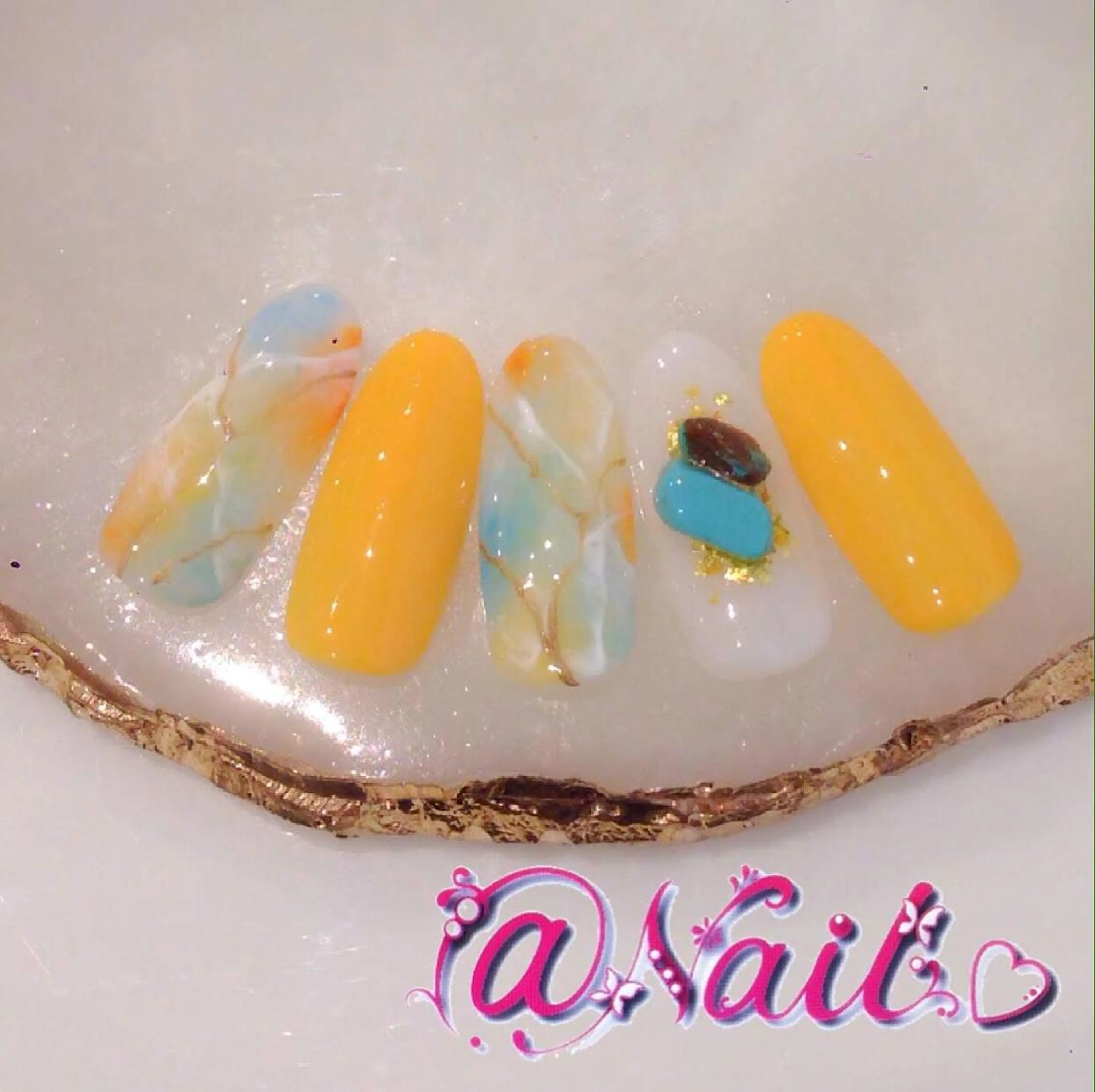 ネイル ネイルチップ 小尾 栞のネイルデザイン