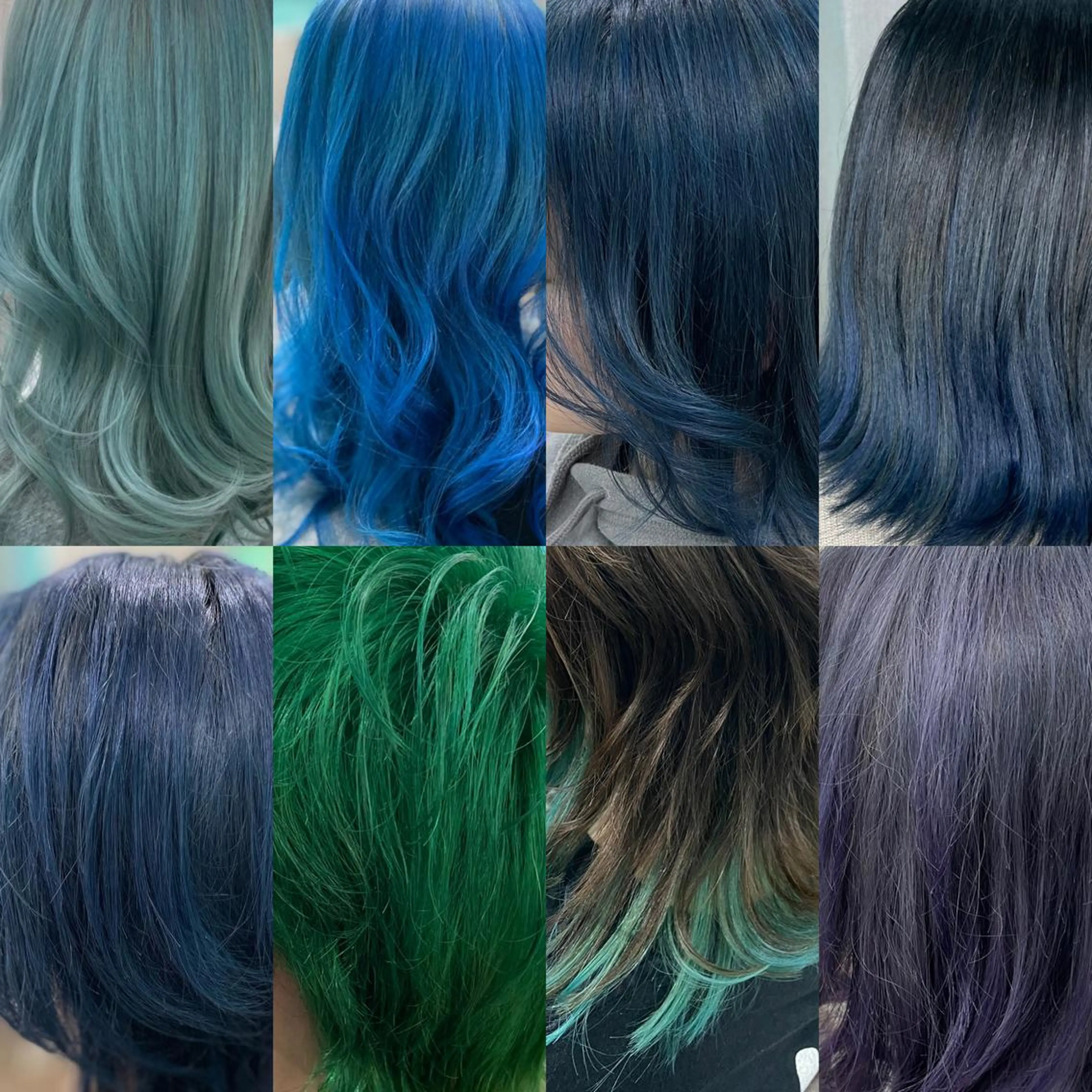 カラー ブルーカラー ヘアカラー トリートメント 🐆アンドウ チカコ🦓のヘアスタイル