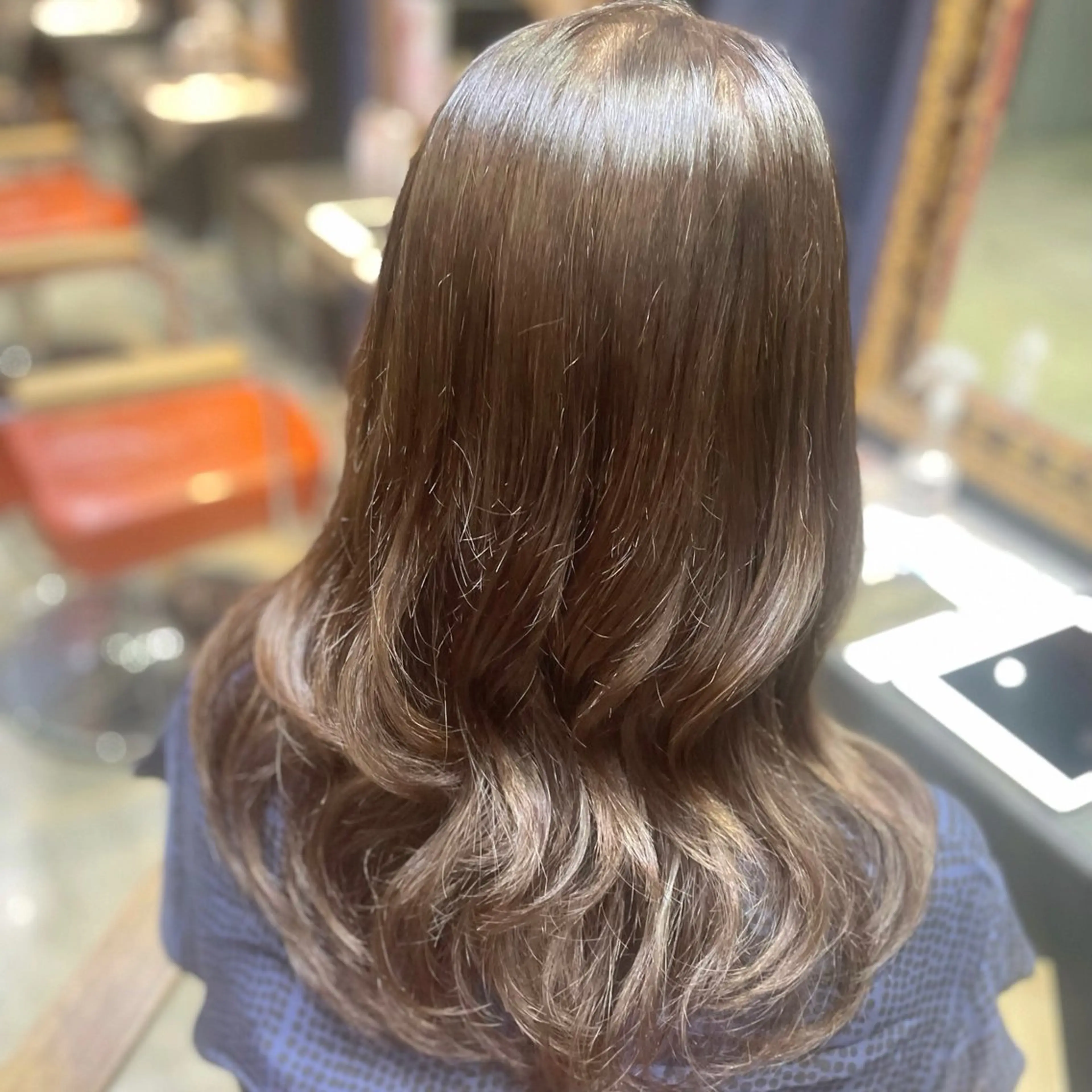 ミディアム 顔まわり🎀ピンク 💖ゆうなのヘアスタイル