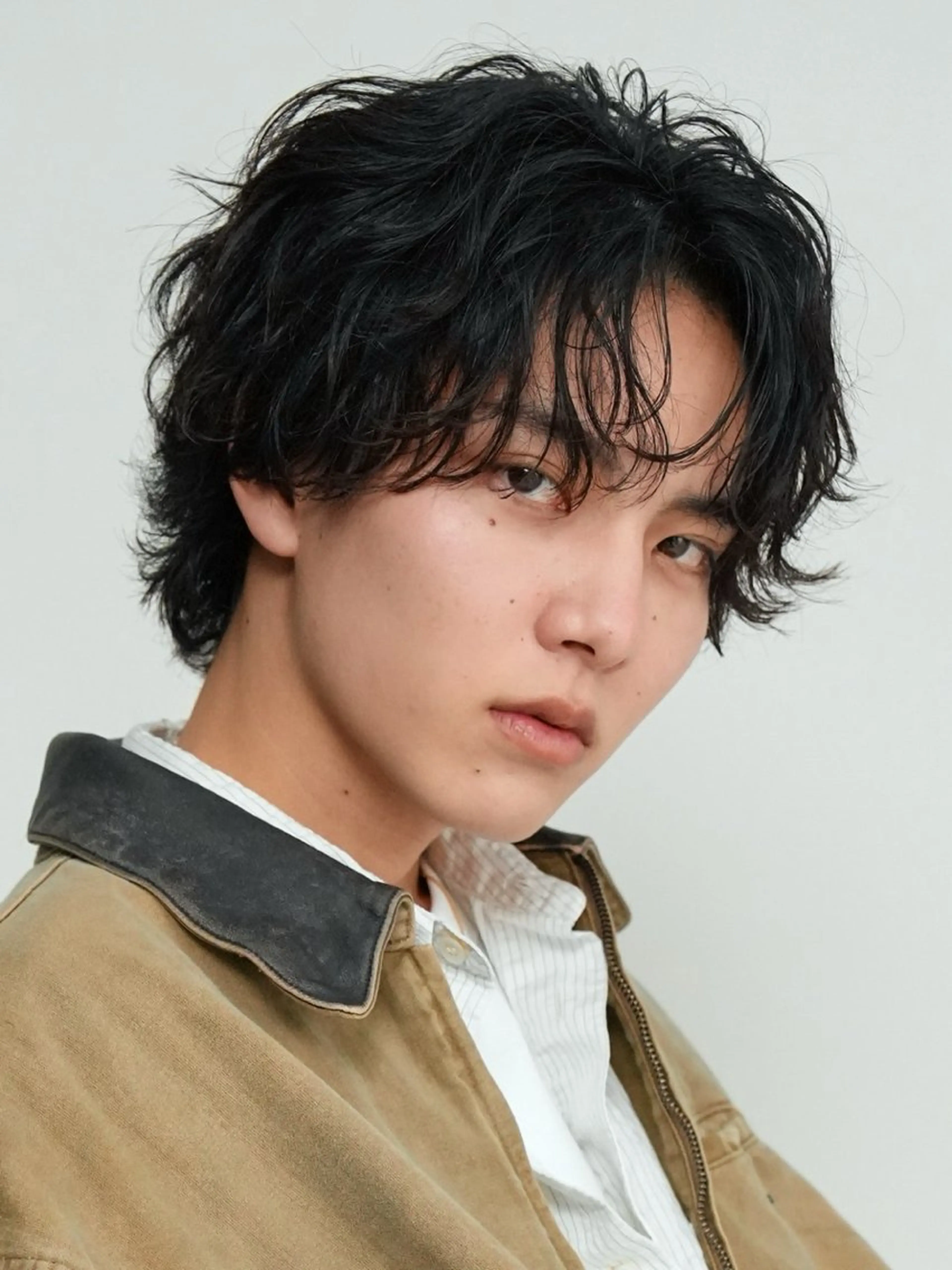 パーマ メンズ 原宿波巻きスパイラル パーマTOSHIのヘアスタイル