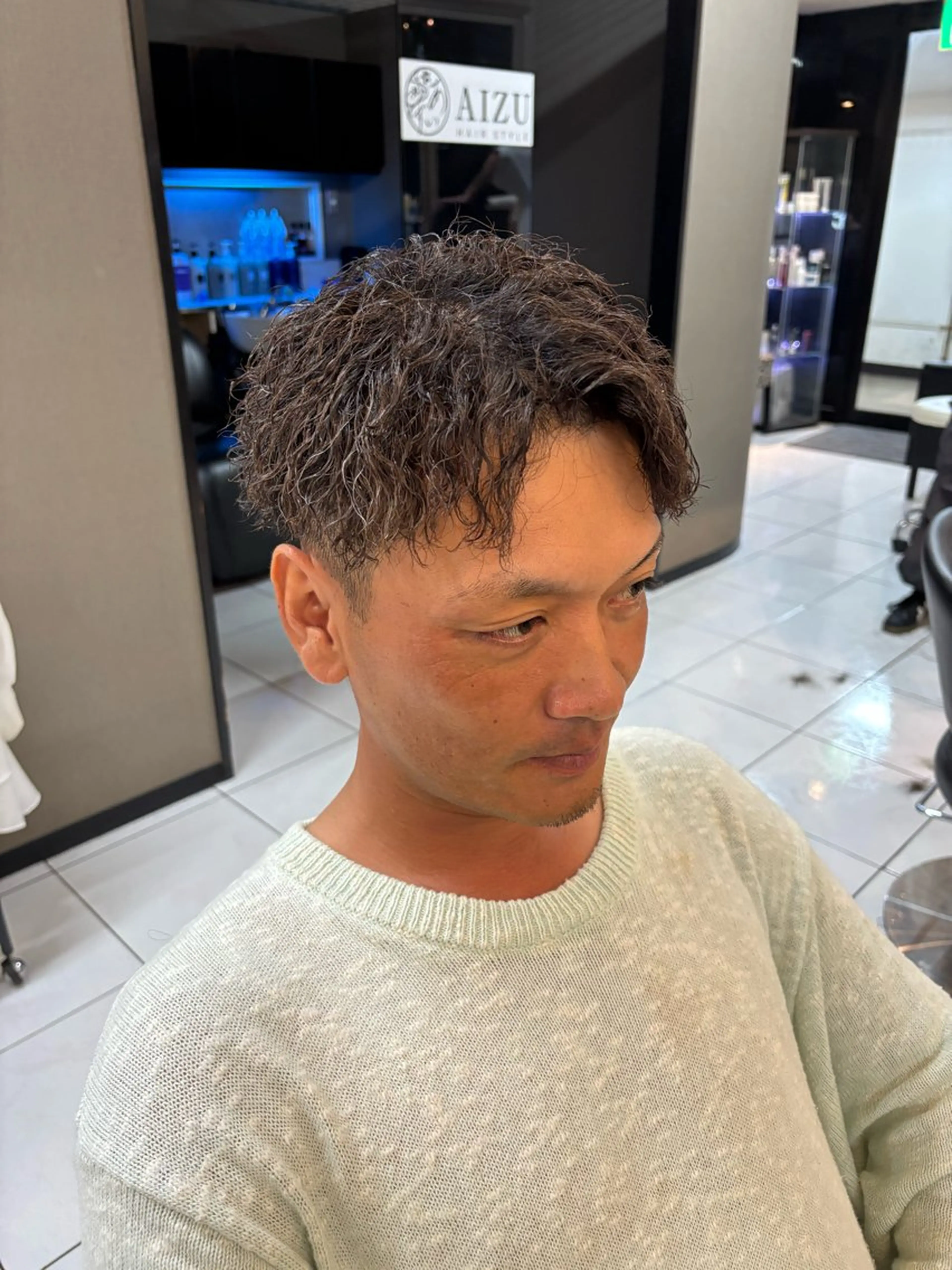 メンズ メンズパーマ カット パーマ 加川 隼人のヘアスタイル