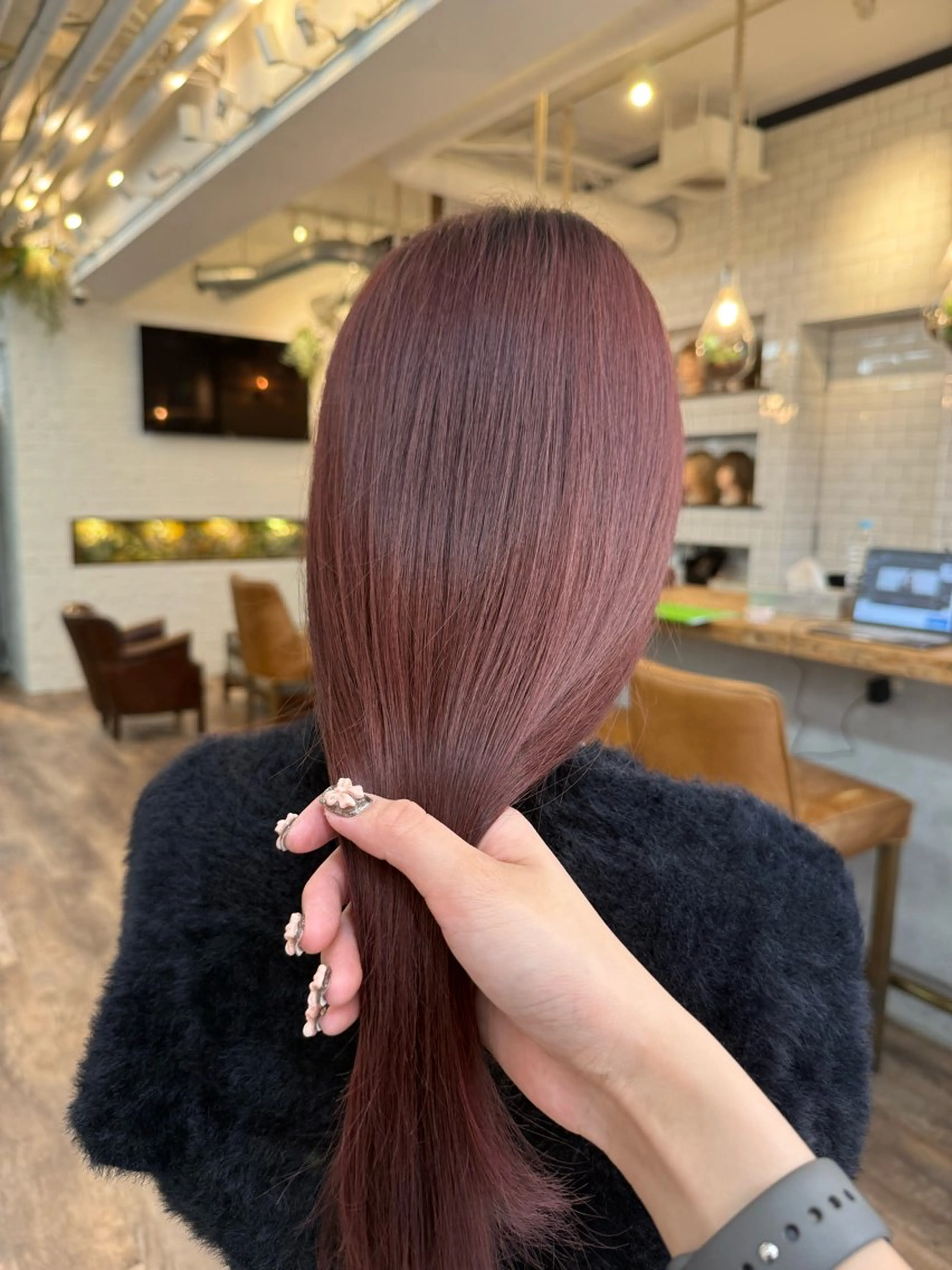 セミロング カラー A M Iのヘアスタイル