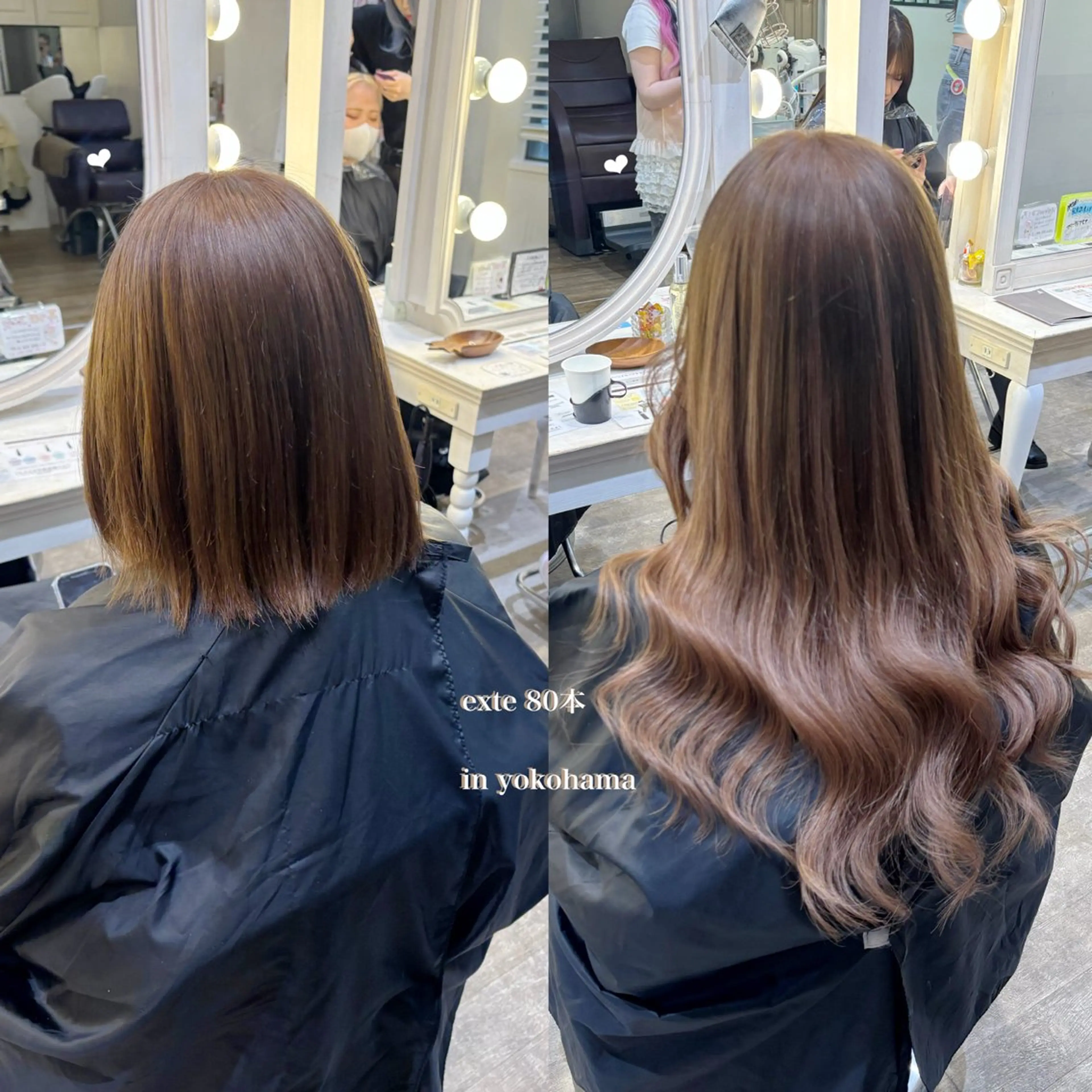 🌷ミニモ限定クーポン！🌷ワンカラー＋馴染ませシールエクステ８０本＋お持ち帰りトリートメント🧴🫧の写真