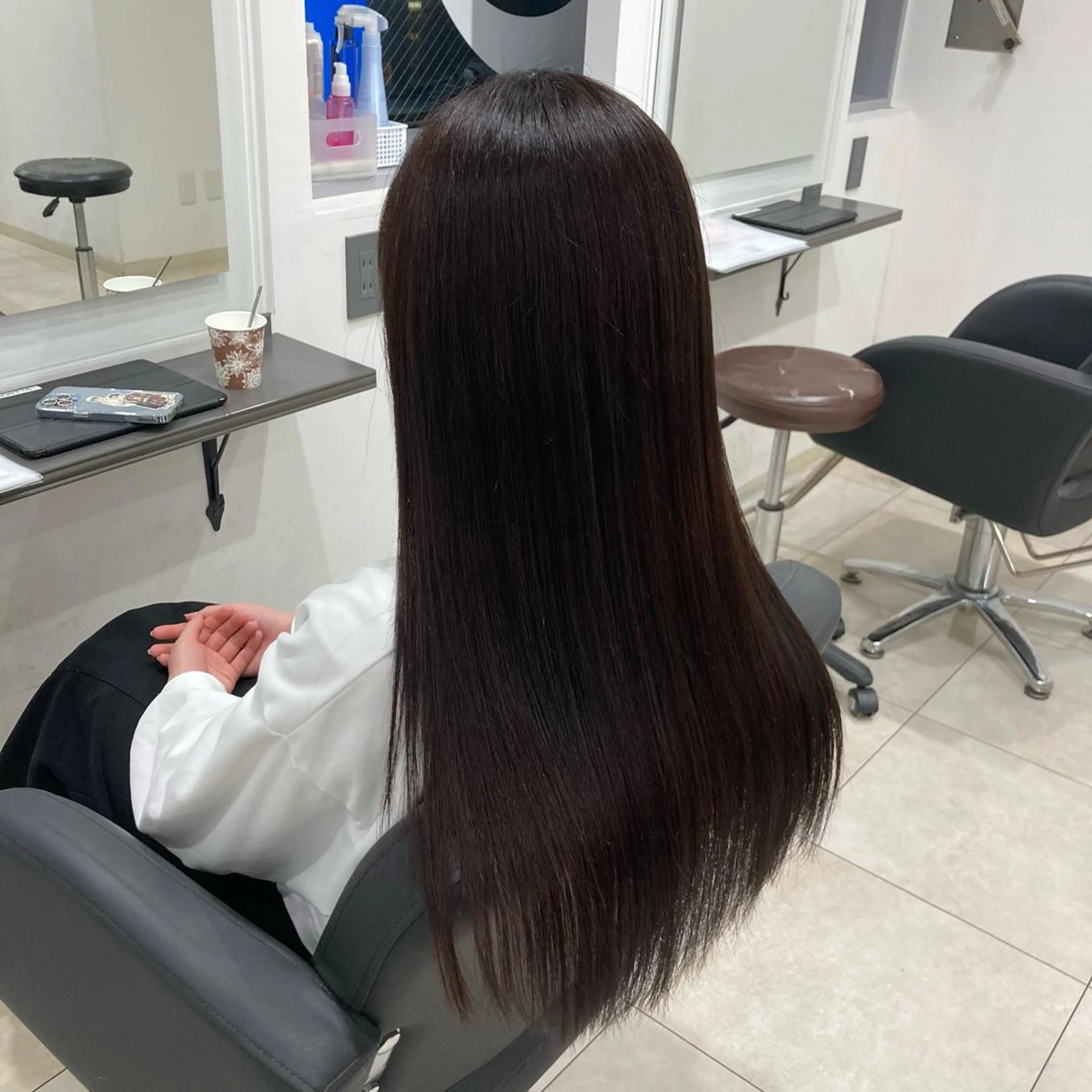 ロング カラー ヘアカラー トリートメント ピンクカラー🎀 米津 美佑のヘアスタイル