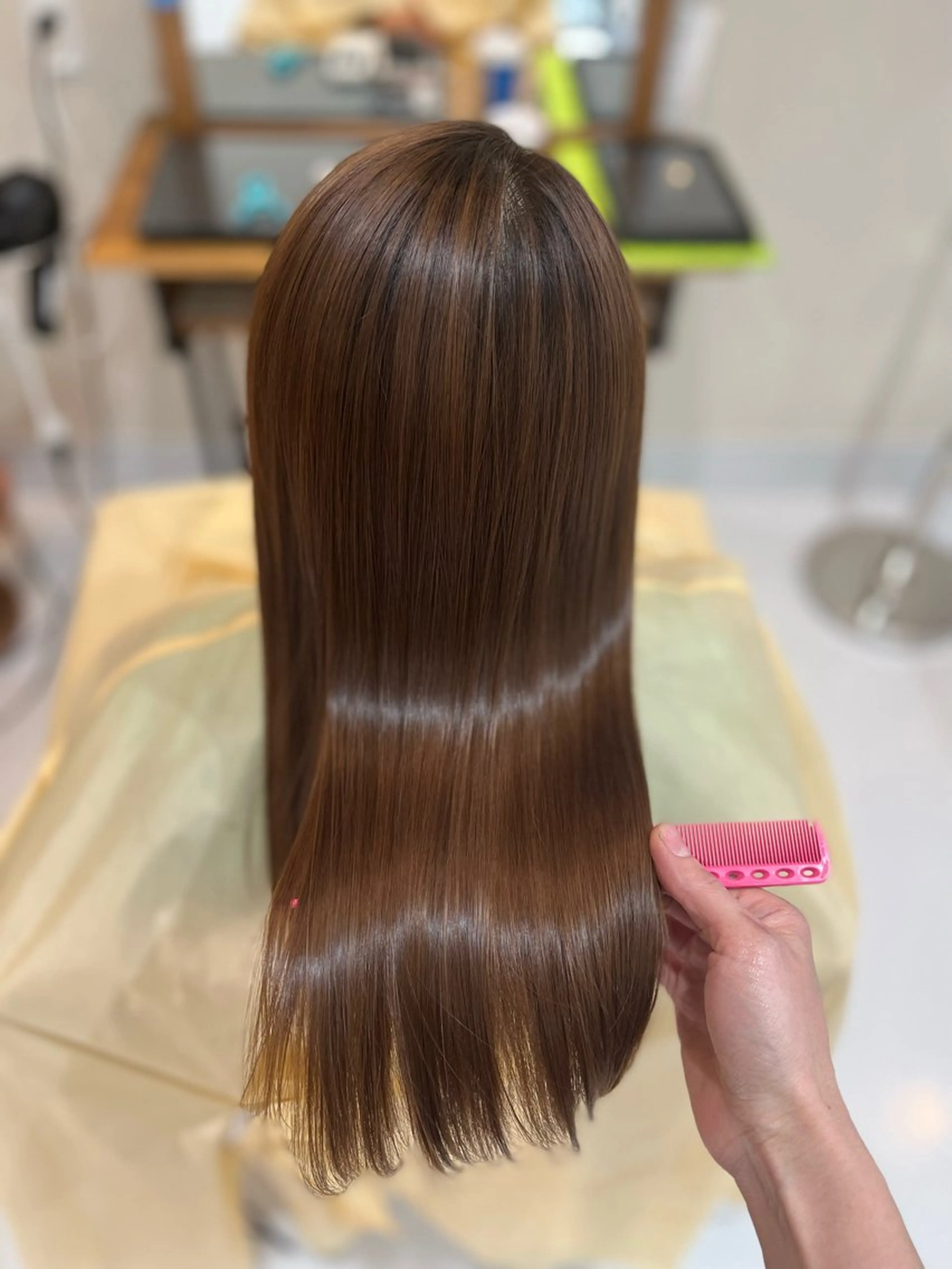 ロング ヘアカラー トリートメント 堀口 彩佳のヘアスタイル