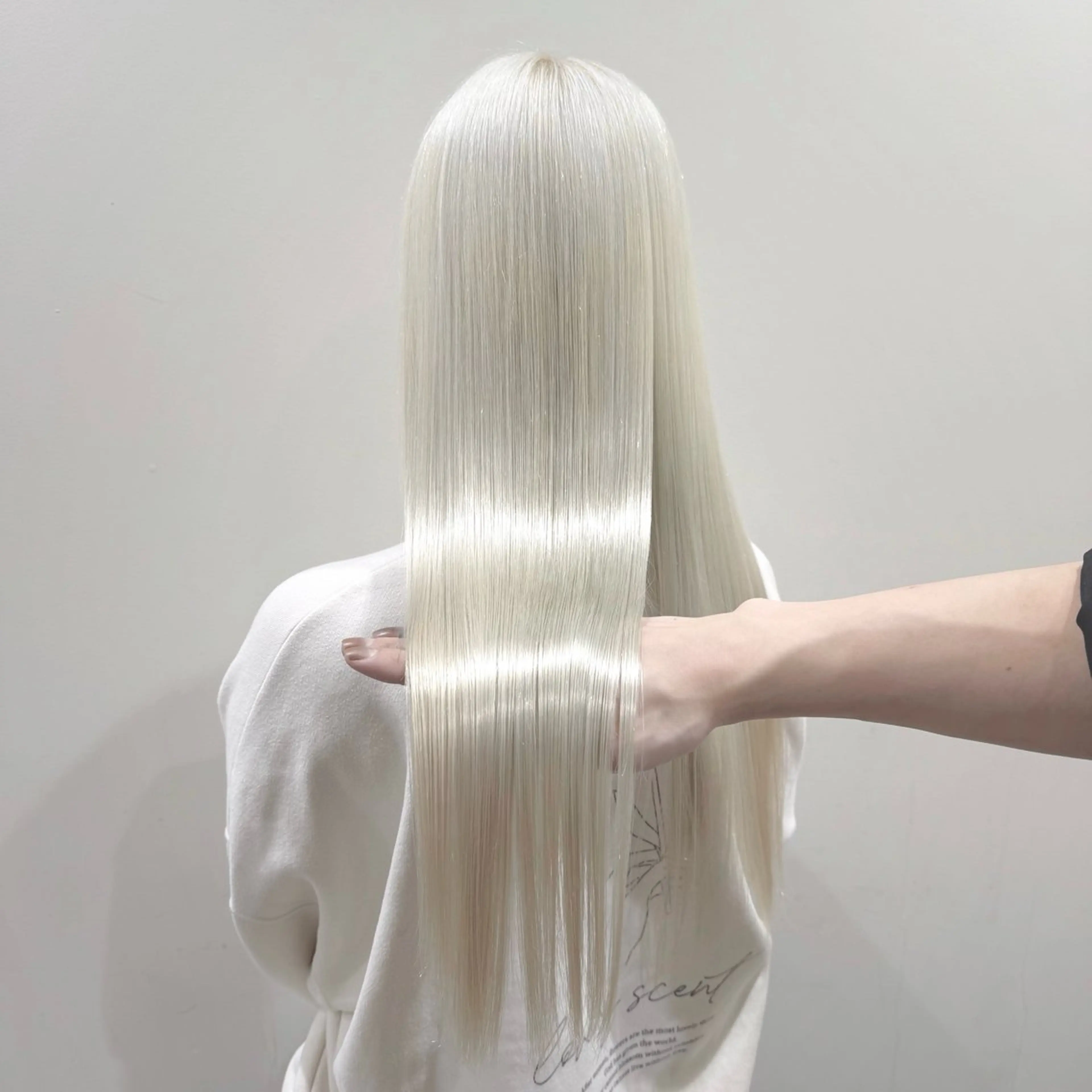 ロング カラー ヘアカラー トリートメント ヘッドスパ ヘアメイク アン/ ブリーチカラーのヘアスタイル