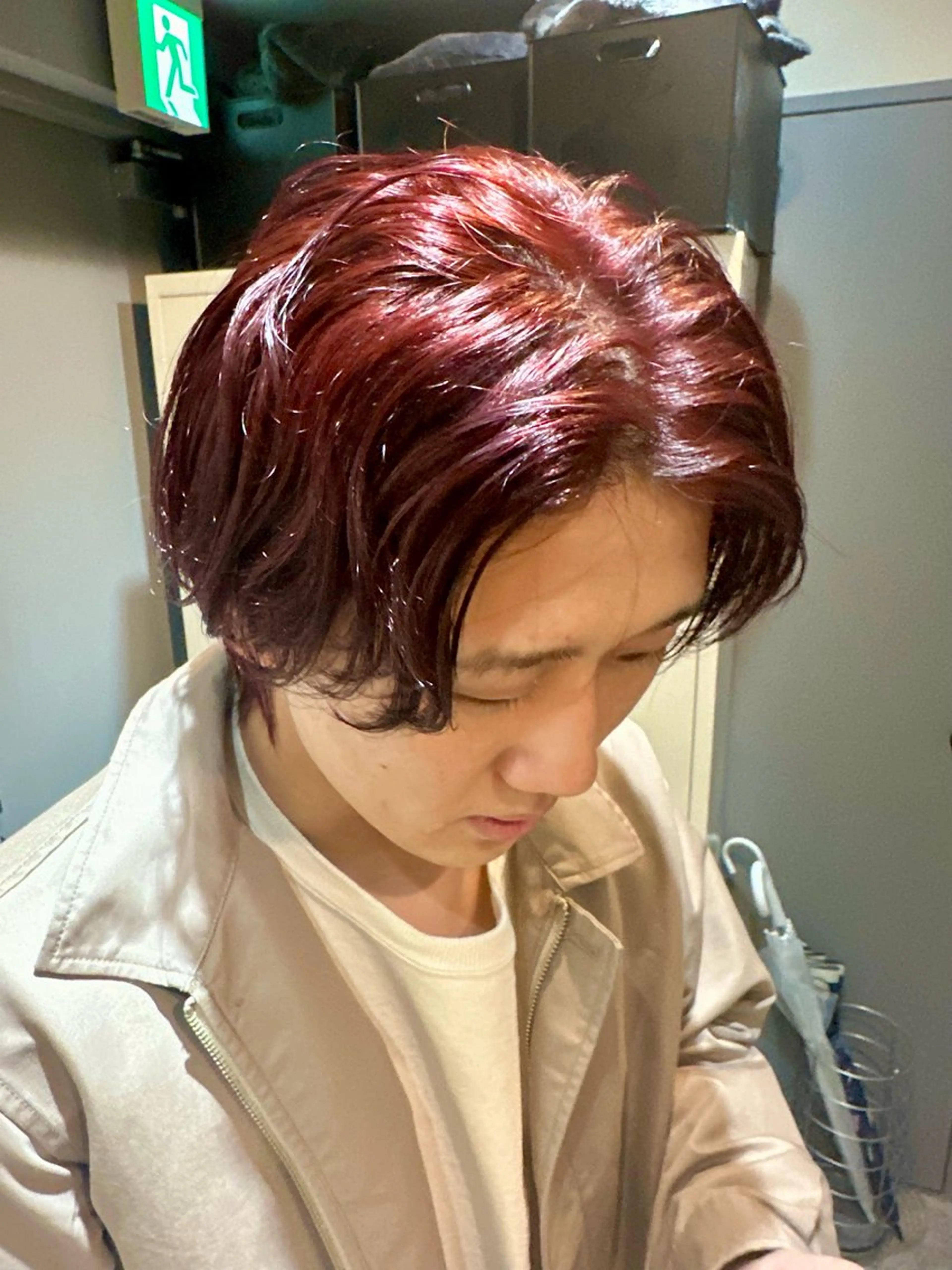 ショート カラー 縮毛矯正+モテカラー 🎀✨MIHOのヘアスタイル