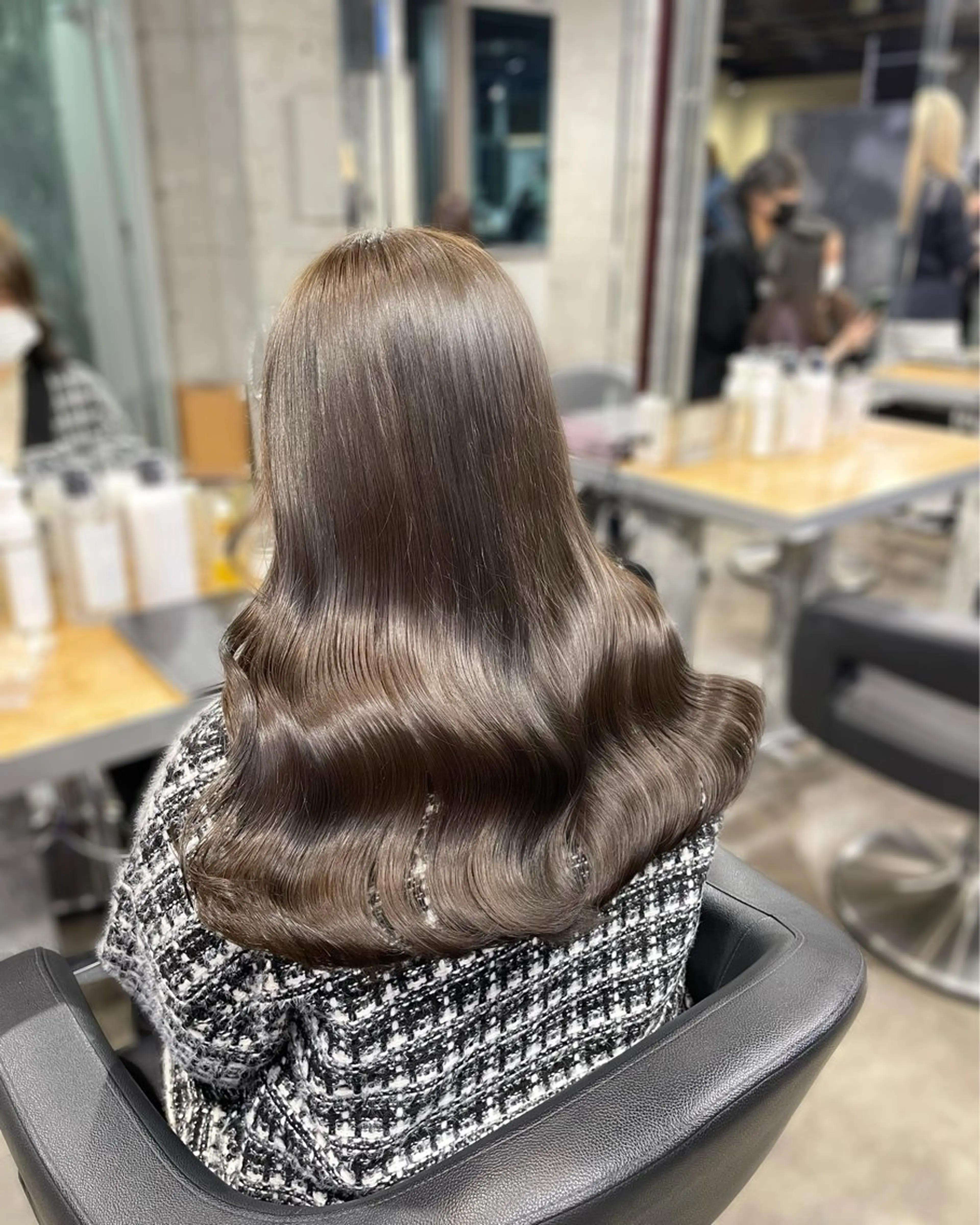ロング カラー ヘアカラー トリートメント ヘッドスパ ヘアセット 赤み消しカラー 🍀JUNKIのヘアスタイル