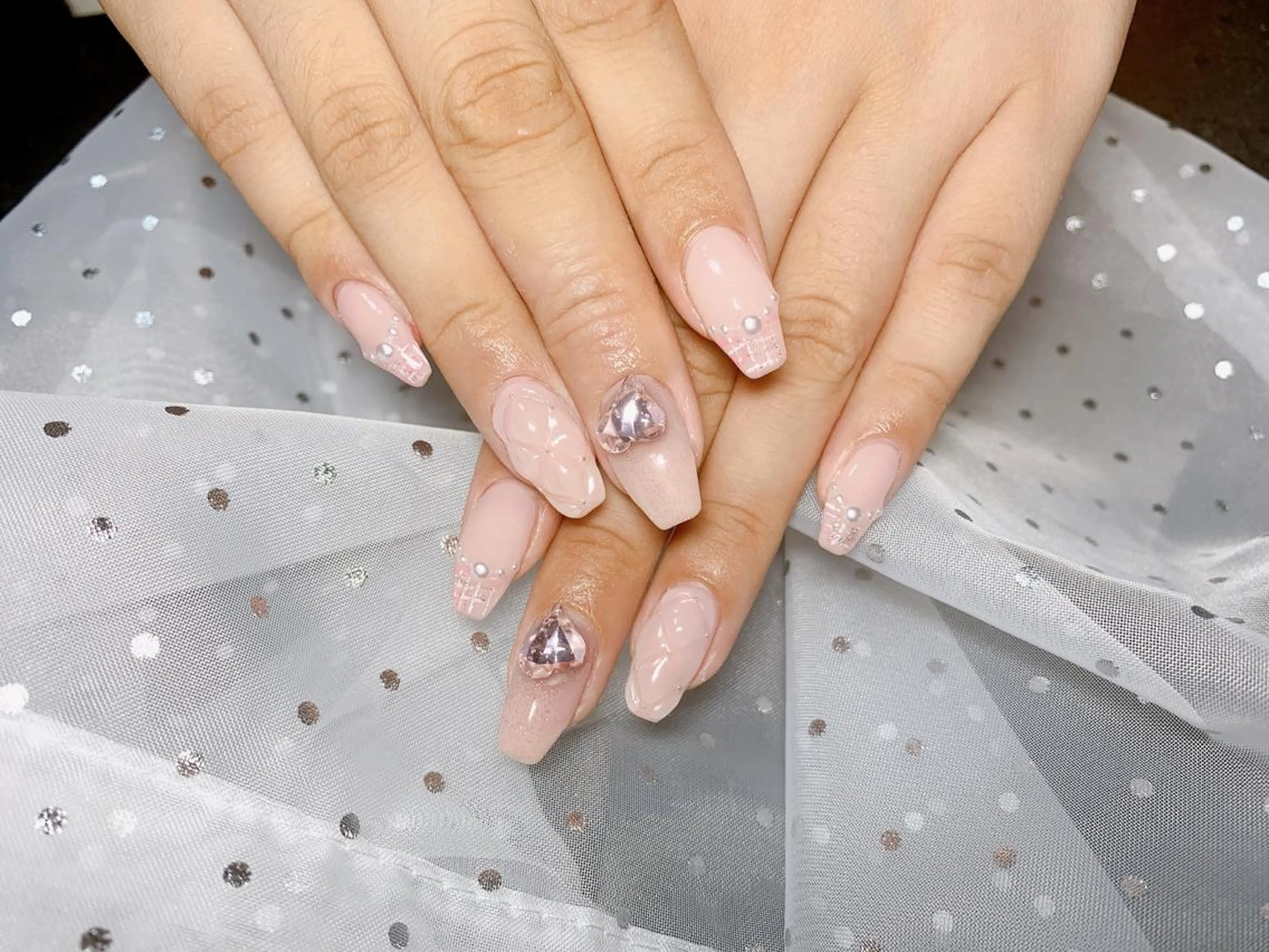 ネイル アートネイル クリアネイル ぷっくりネイル ハンドネイル nail salon M'U【エムユー】のネイルデザイン