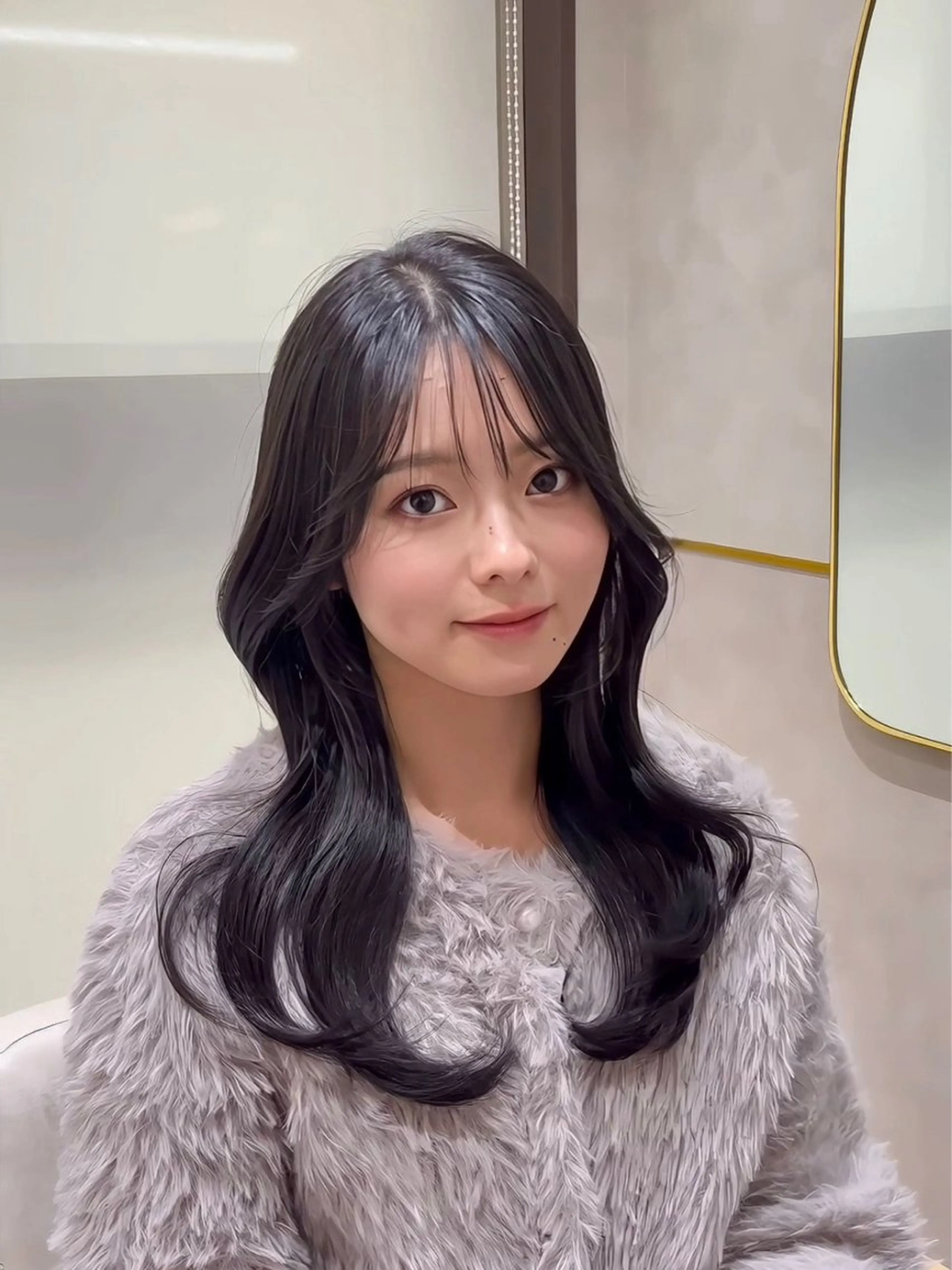 セミロング カラー カット 高槻No.1🇰🇷 韓国ヘア　橋口陽太のヘアスタイル