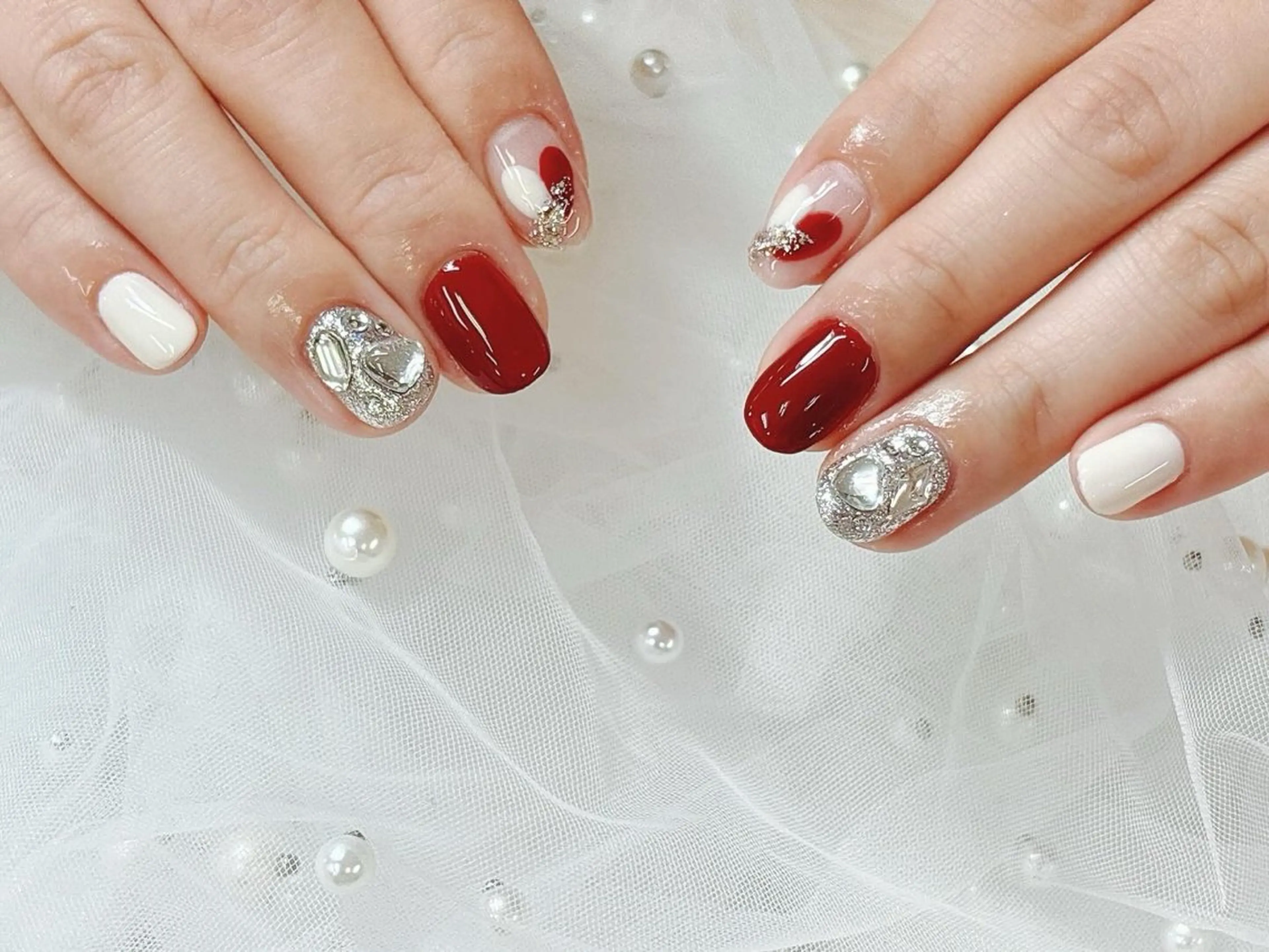 ネイル Hey🌈NAIL 長さ出し専門店のネイルデザイン