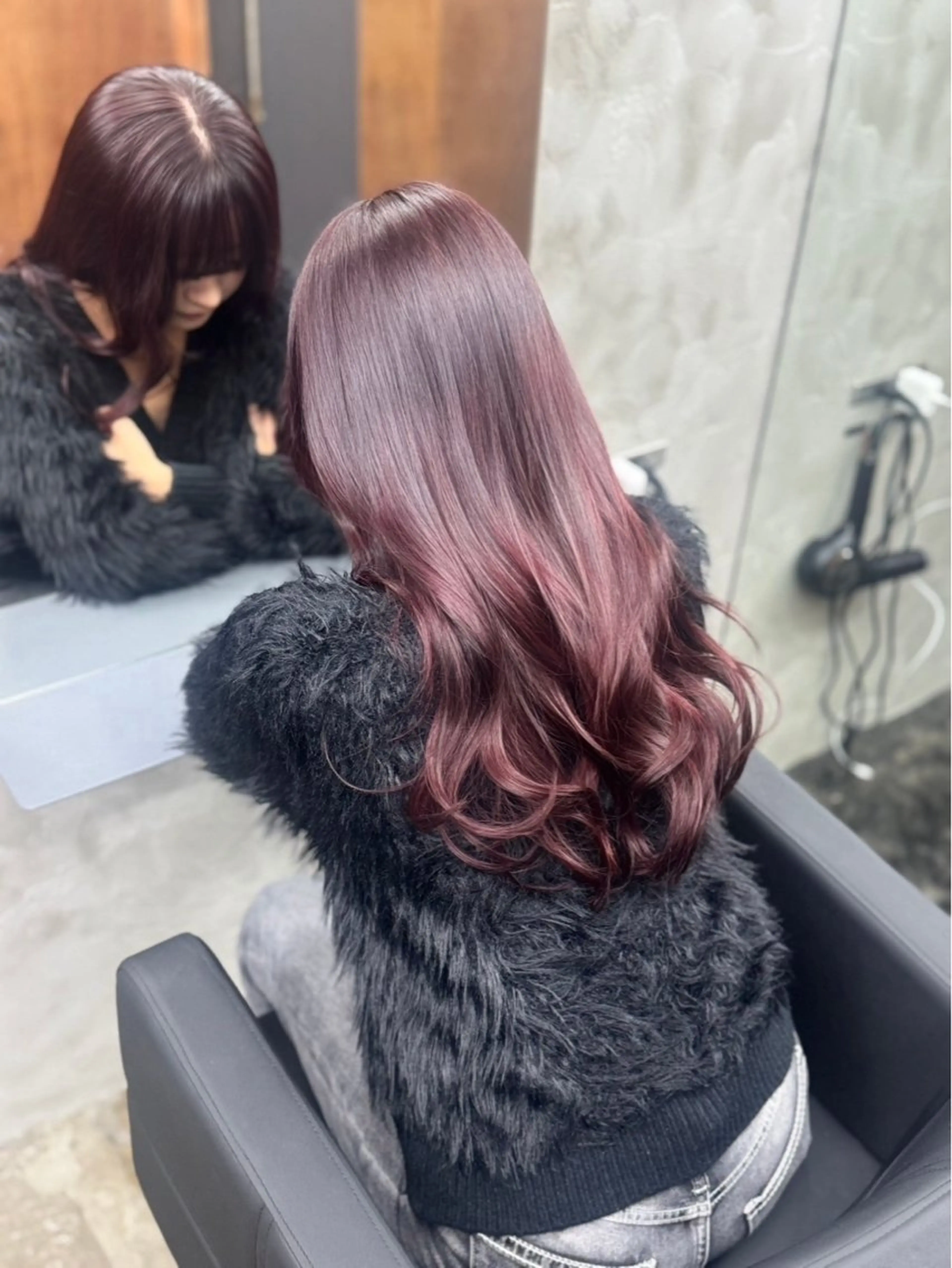 ロング カラー レッドカラー さわ 🫧🎀のヘアスタイル