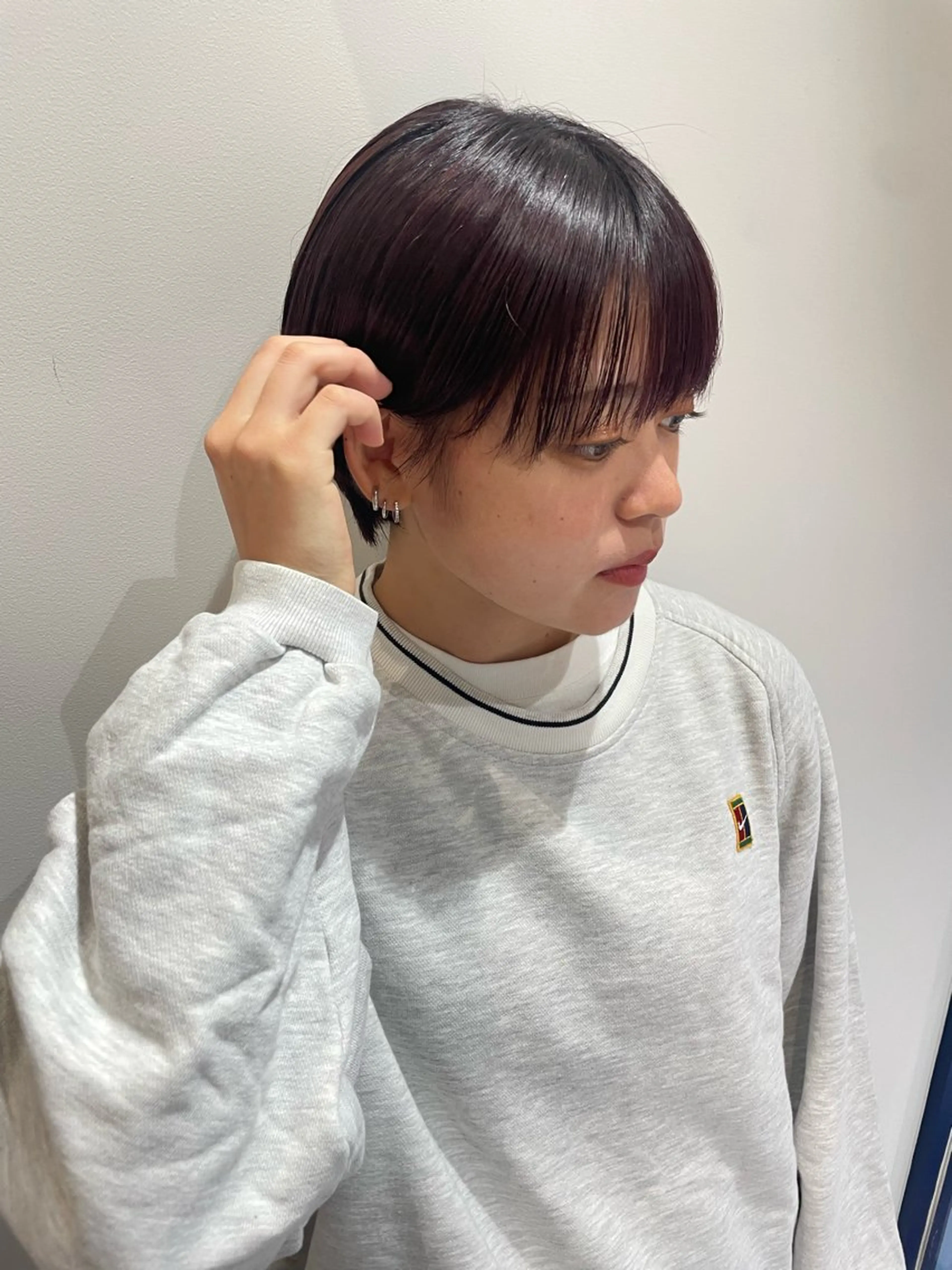 ショート ショートヘア カット ヘアカラー トリートメント 佐々木 芽衣のヘアスタイル