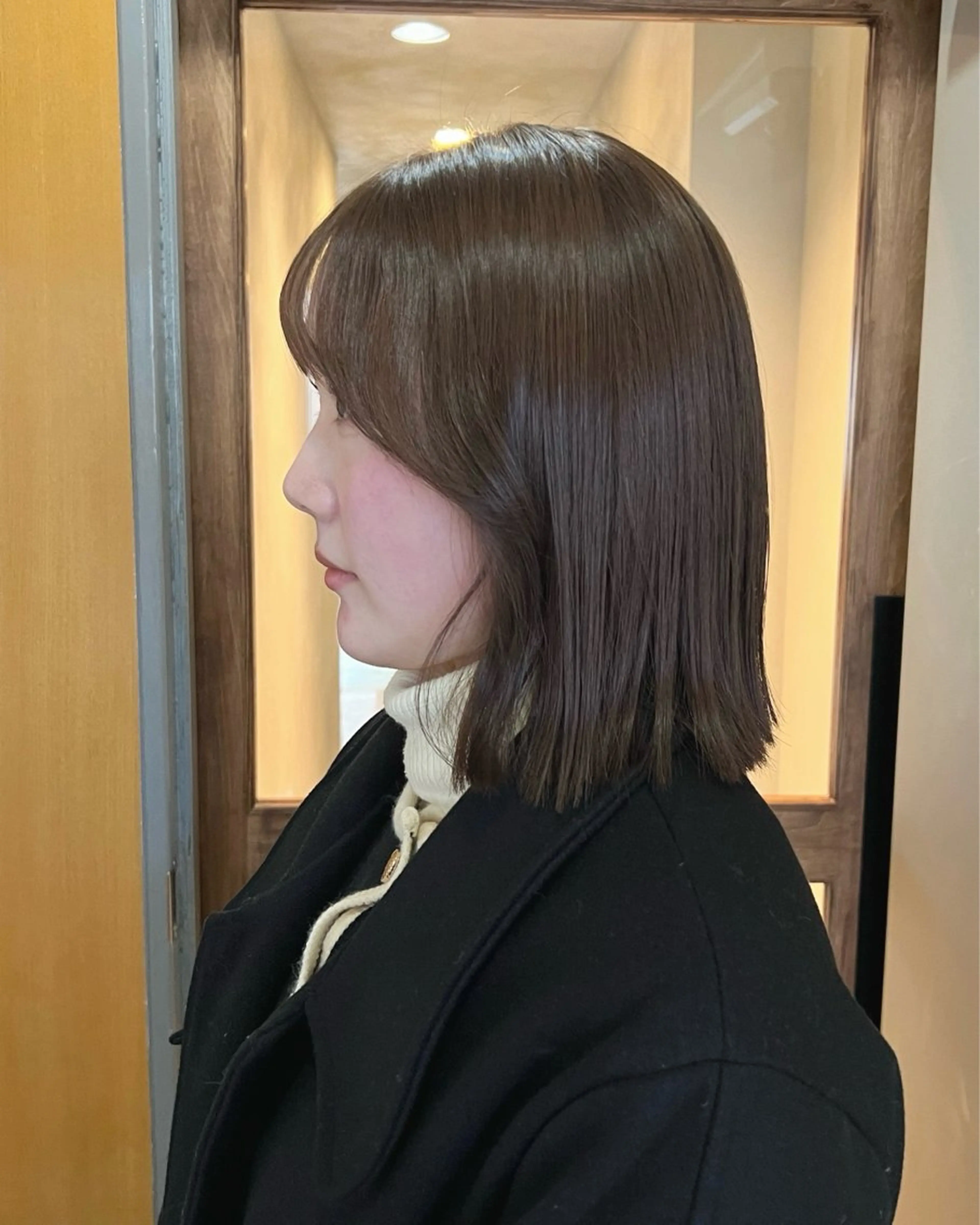 ミディアム カラー カット ヘアカラー トリートメント akane/ボブ /ブラウンベージュのヘアスタイル