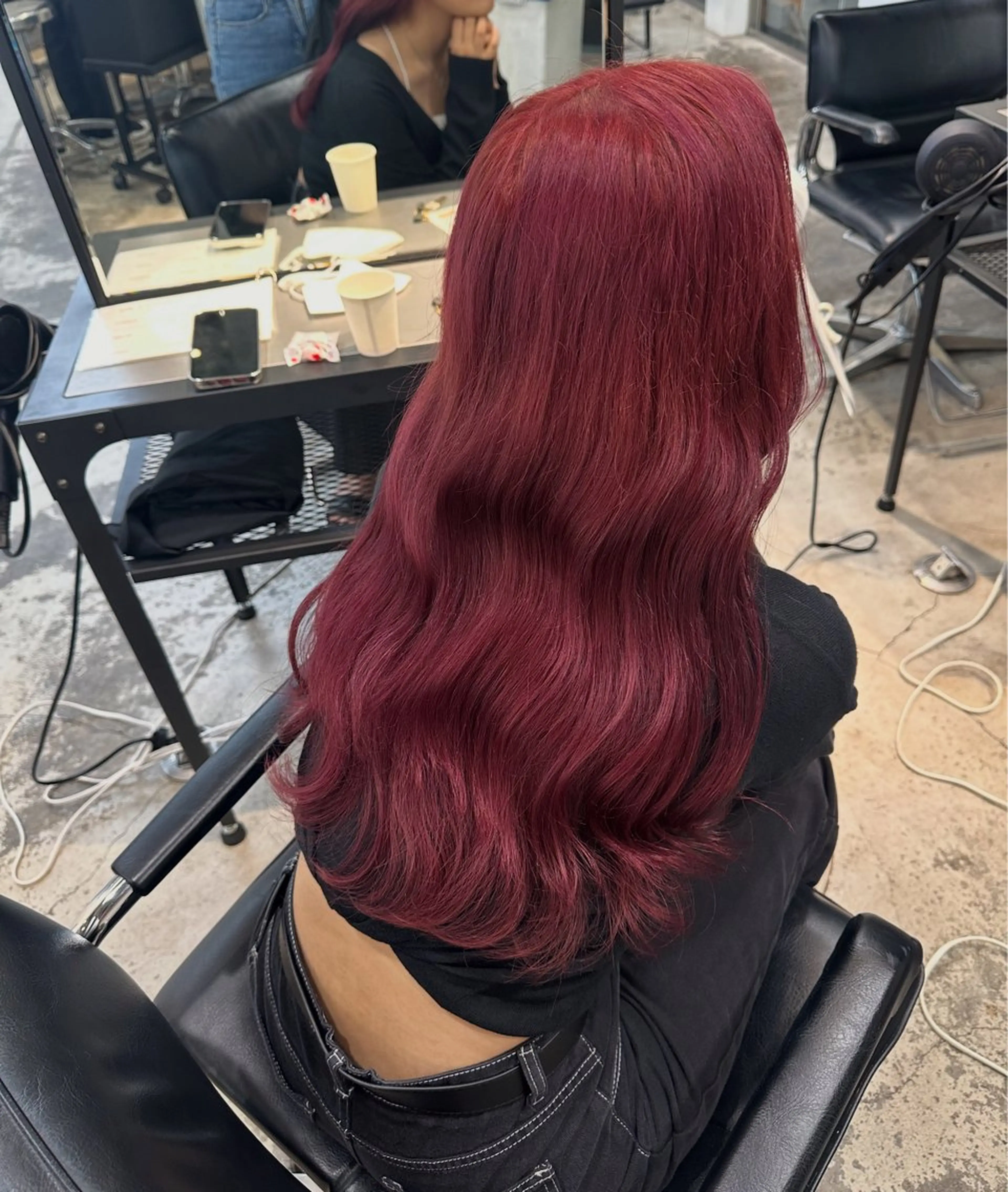 ロング カラー パーマ ヘアアレンジ 暖色💖ツヤ髪💖 masae🌼のヘアスタイル