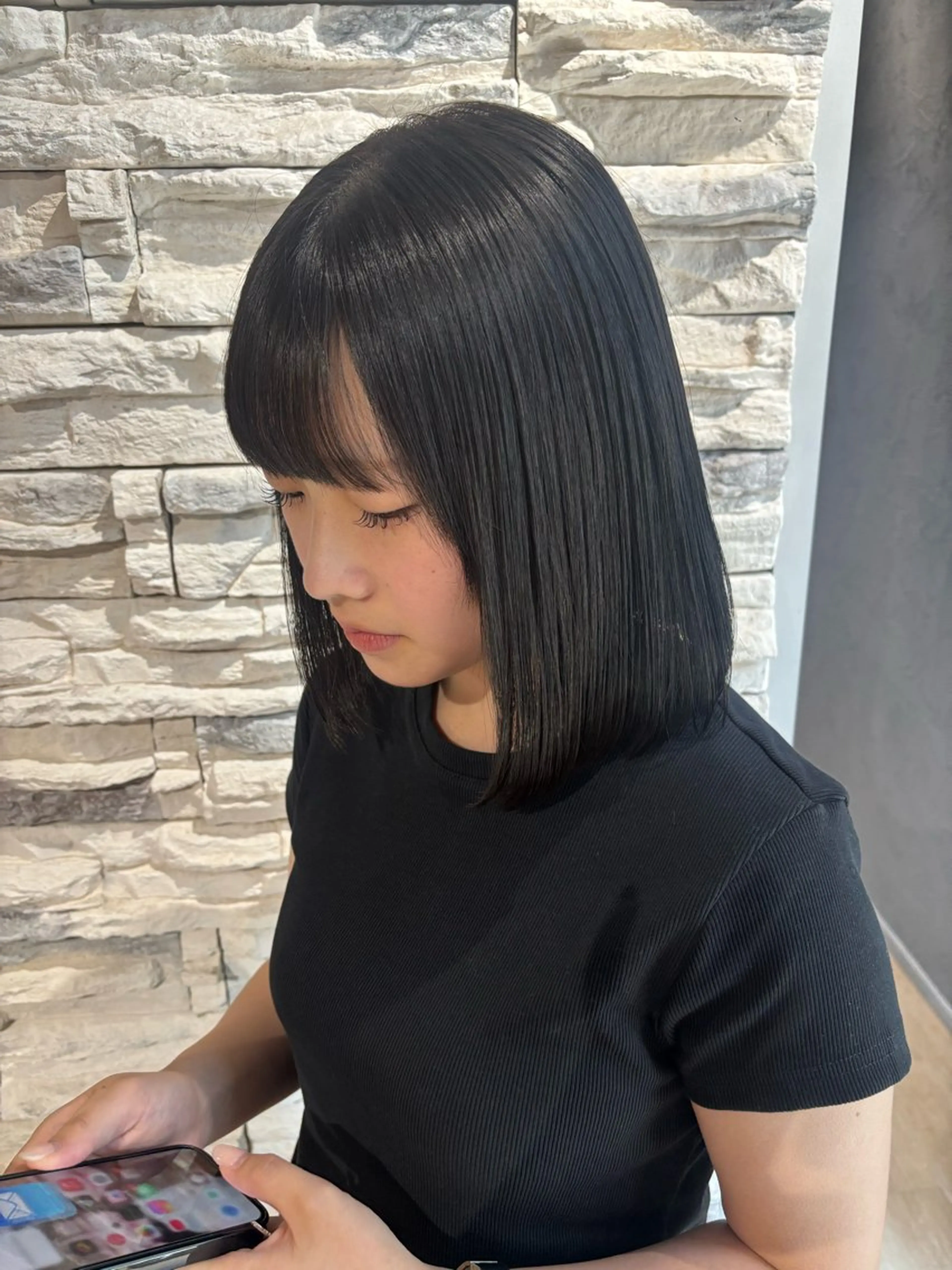 ミディアム カラー 透明感カラー グレージュ オリーブグレージュ オリーブグレー ヘアカラー Maki /カラー/ブリーチのヘアスタイル