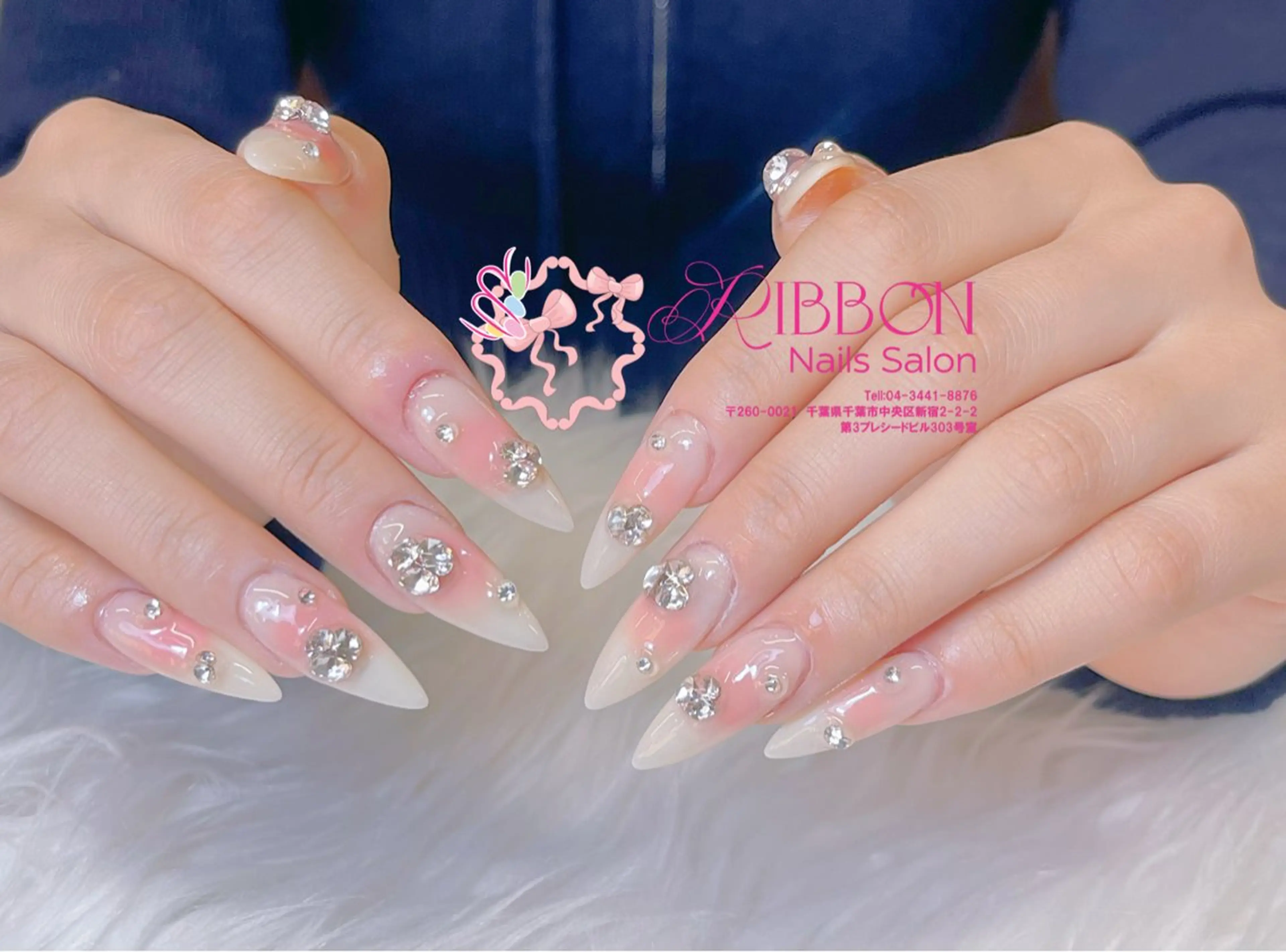 ネイル チークネイル フットネイル フレンチネイル グラデーション 韓国ネイル ハンドネイル Ribbonnail salonのネイルデザイン