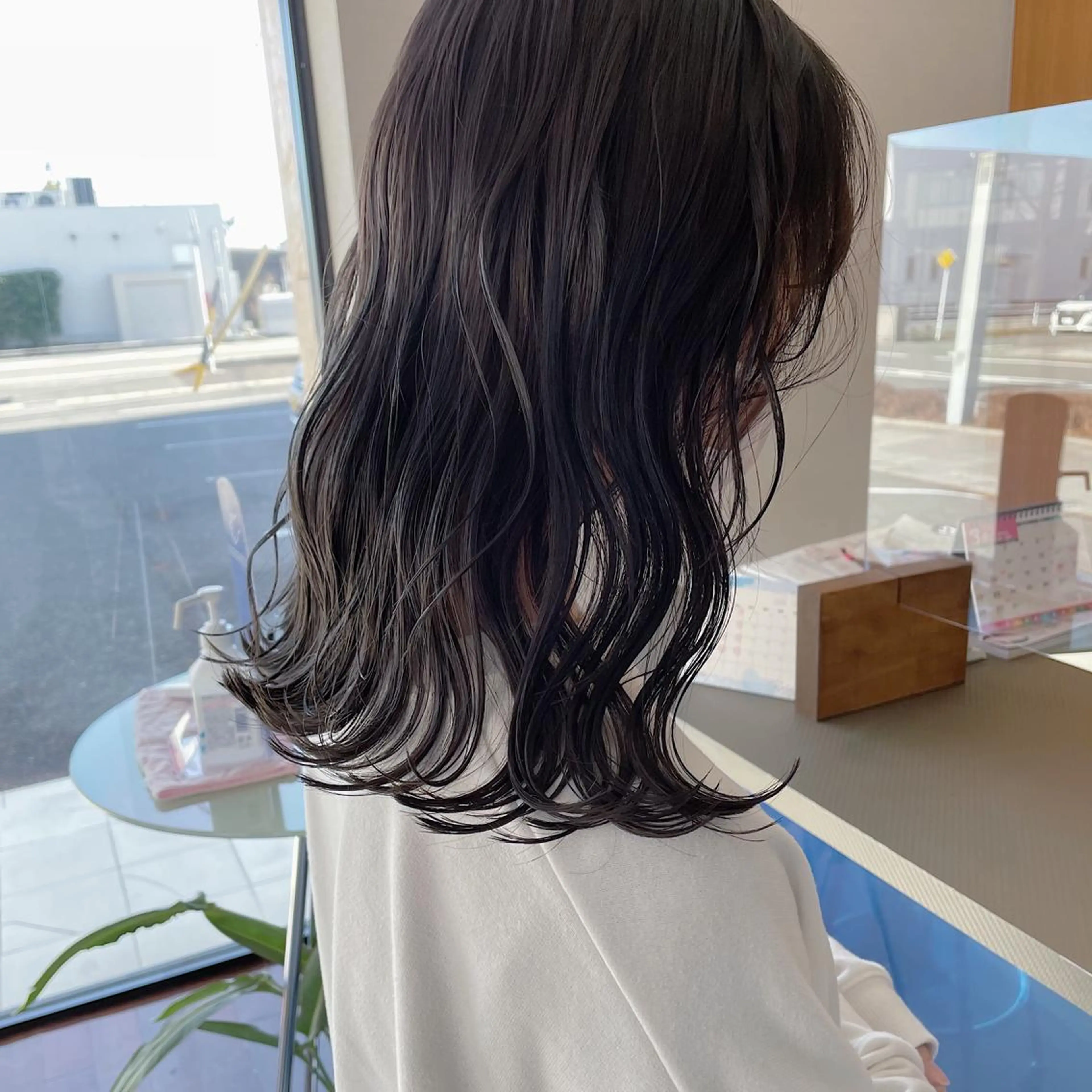 ミディアム カラー 透明感カラー グレージュ パーマ/パーマ落とし 【Kouta】のヘアスタイル