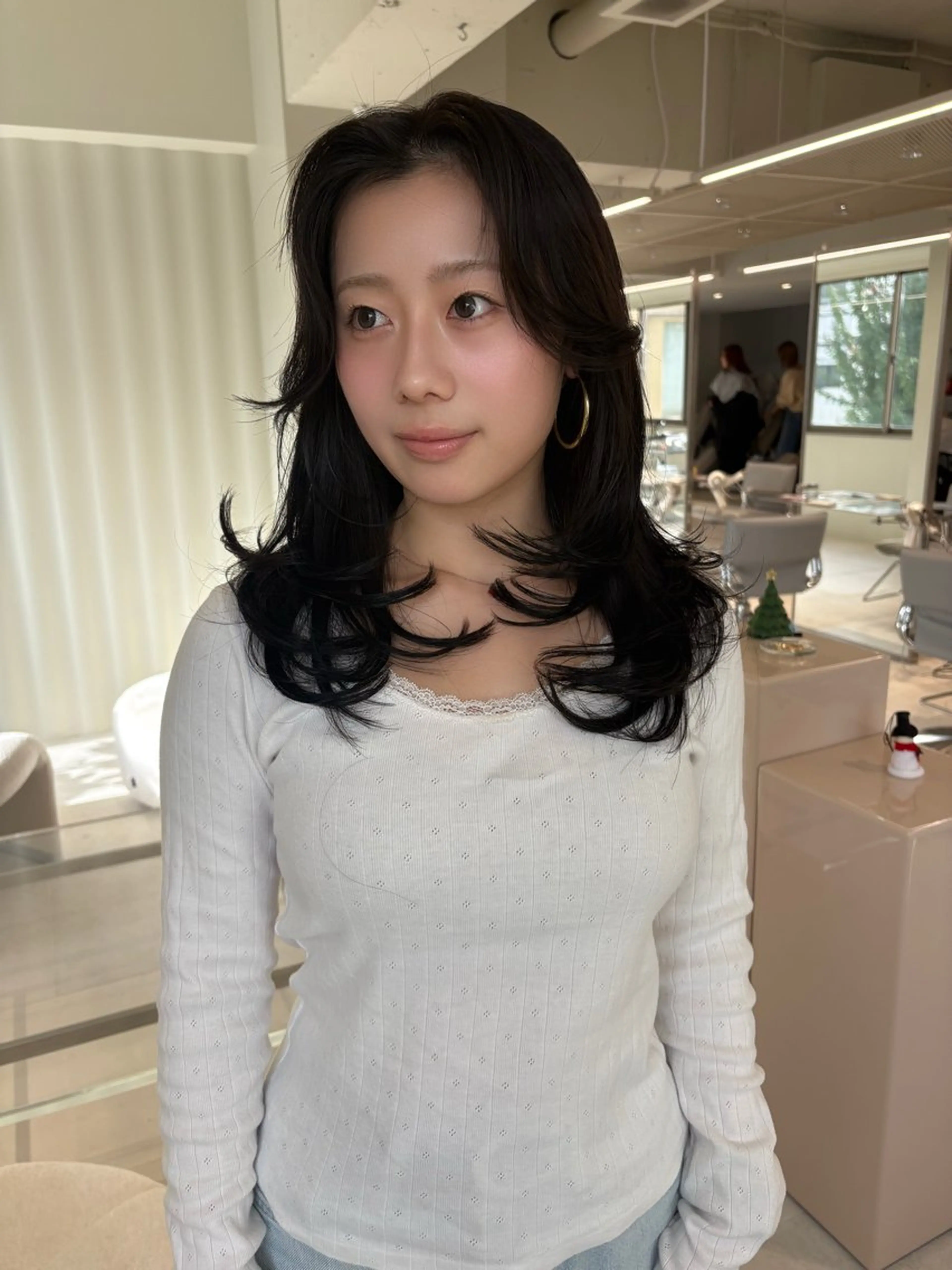 ロング カラー レイヤーカット カット 海外レイヤー /NAGISAのヘアスタイル
